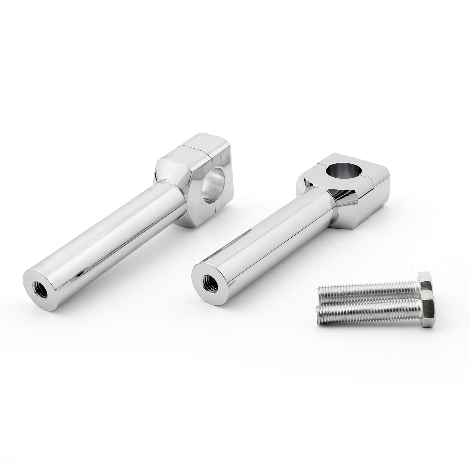 6" Motorcycle Handlebar Handle Riser Set Fit For 1" Bar Chrome A