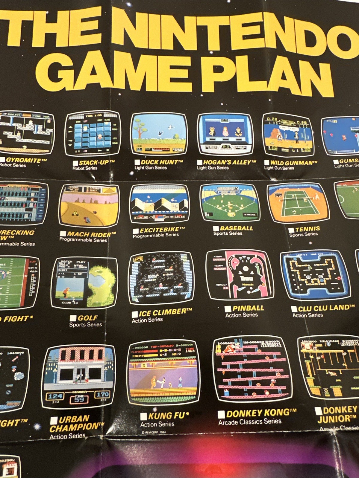NO GAME-1986 NES ROB Poster The Nintendo Game Plan