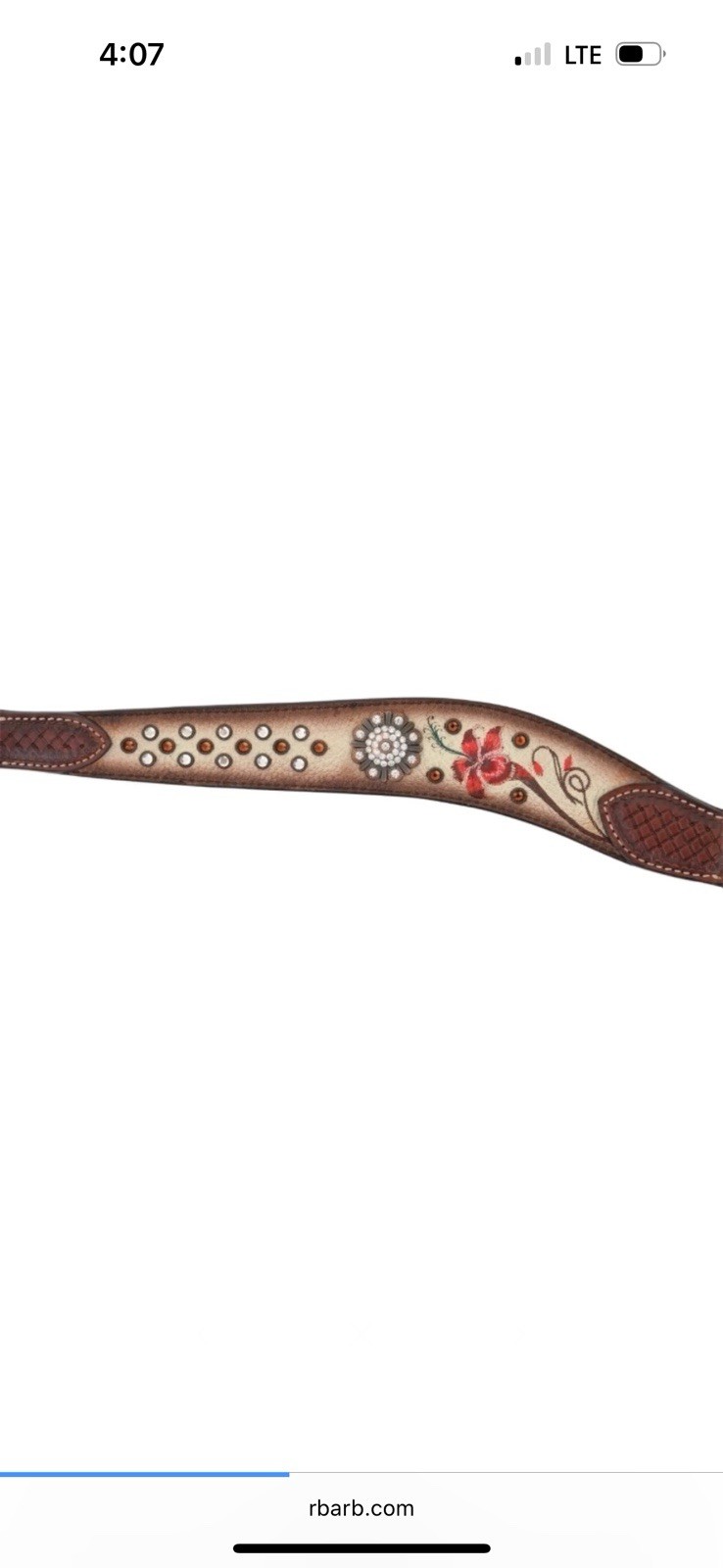 Circle Y Fire Lily Breast Collar