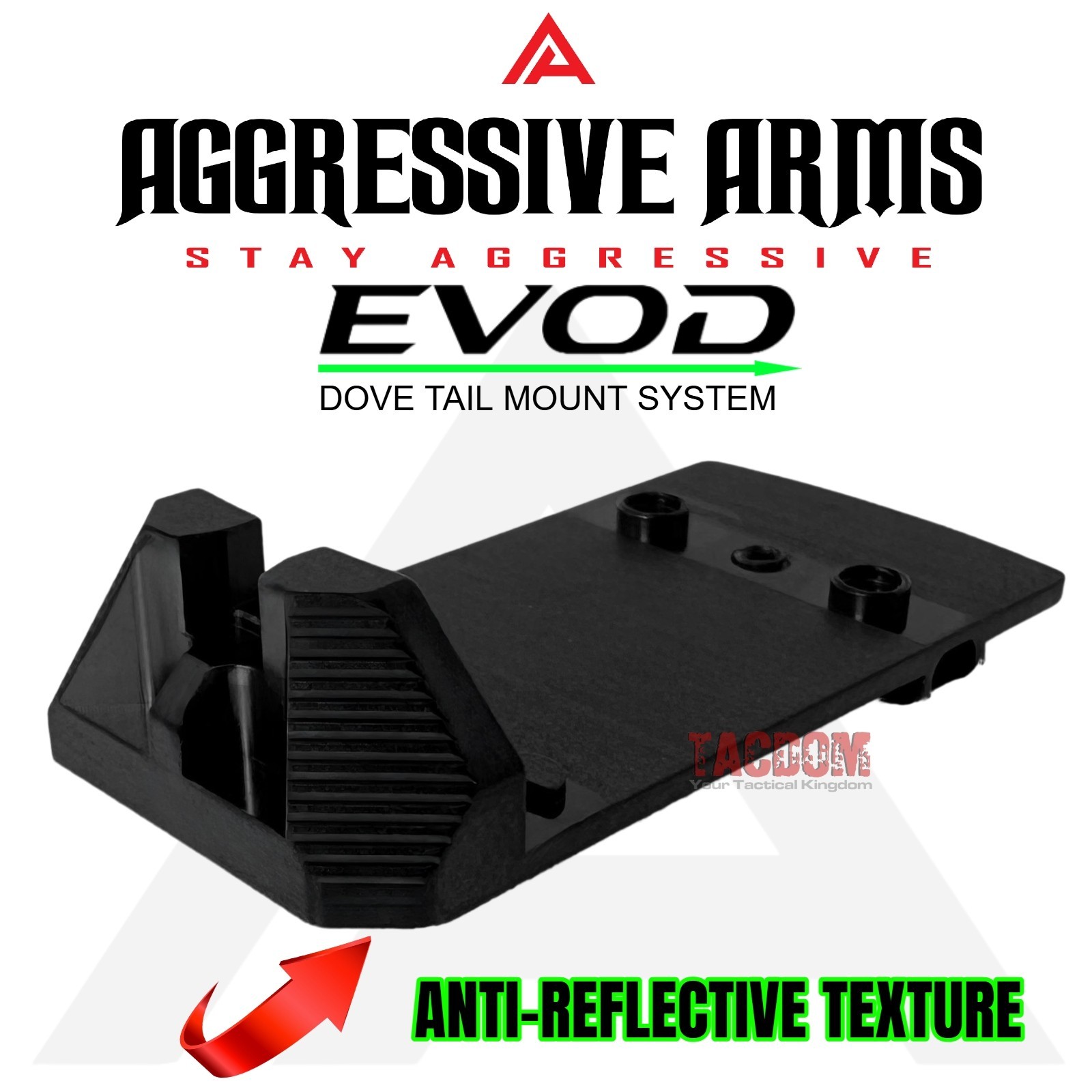 AGGRESSIVE ARMS EVOD DOVE MOUNT SYSTEM for GLOCK RMSc Slide Sight OPTICS Adapter