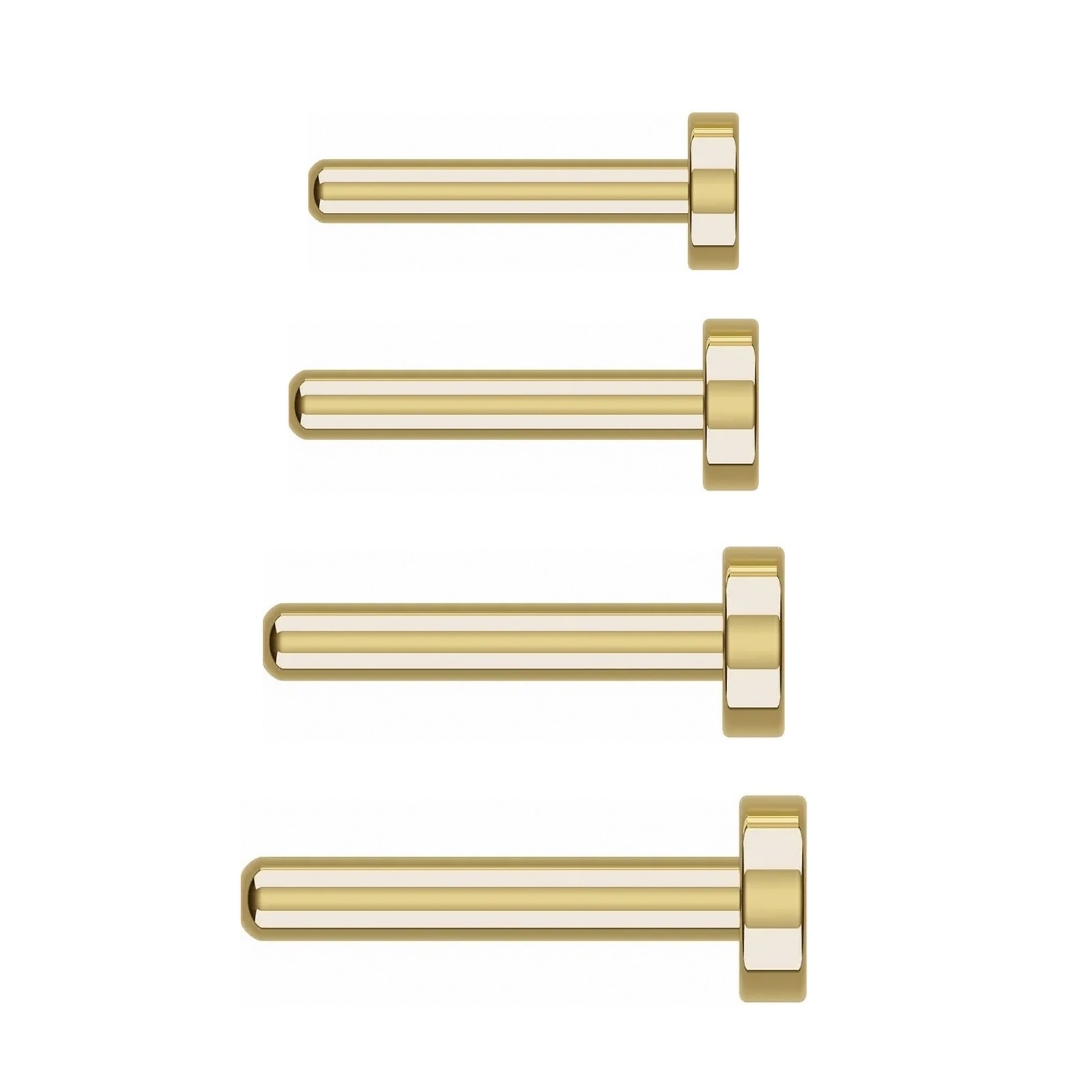 10K Yellow Earring Back Press Fit 2 pcs