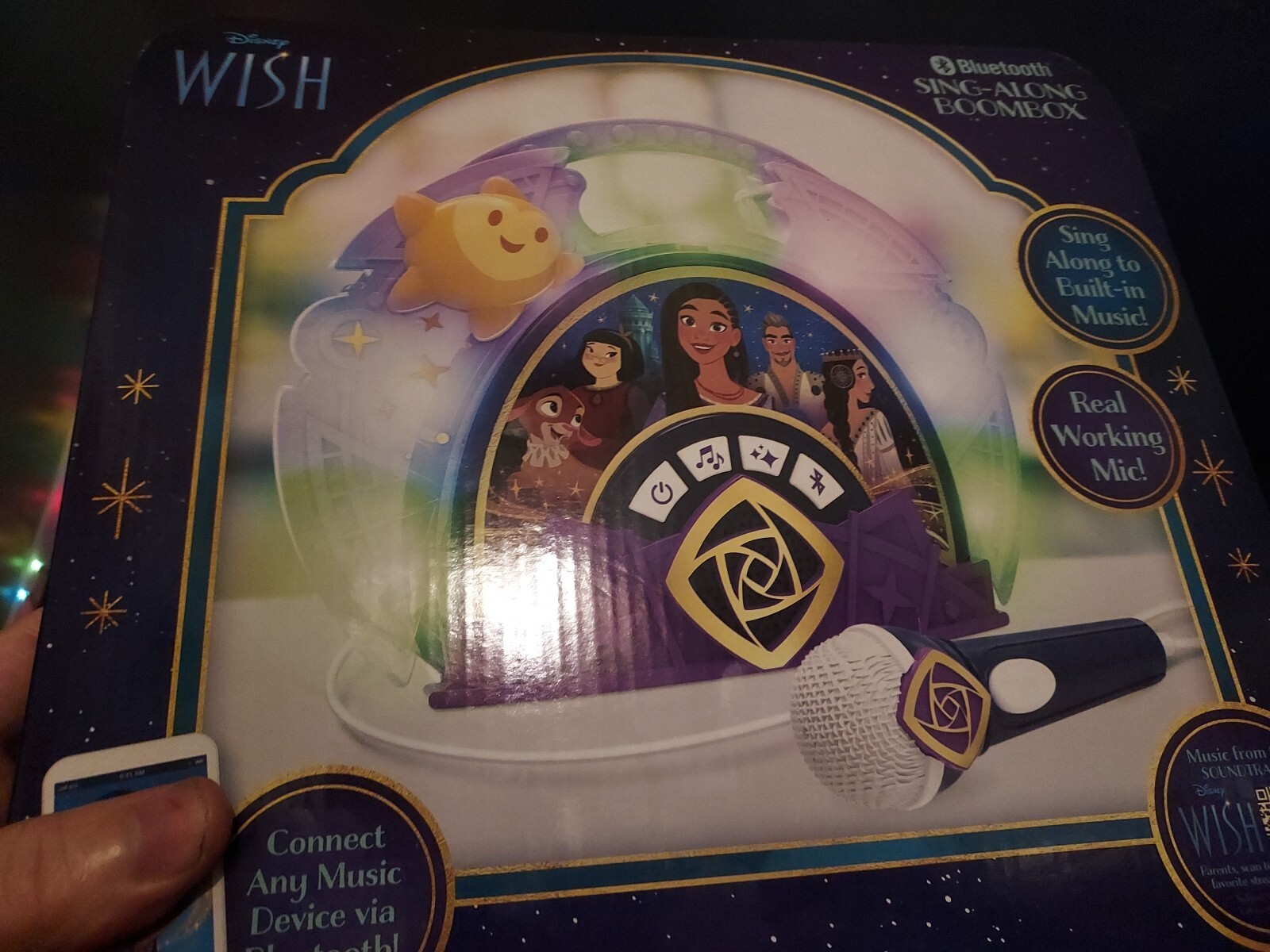 Disney WISH Asha Sing-Along Boombox Bluetooth Real Working Mic✅️ ✨️Wish♻️