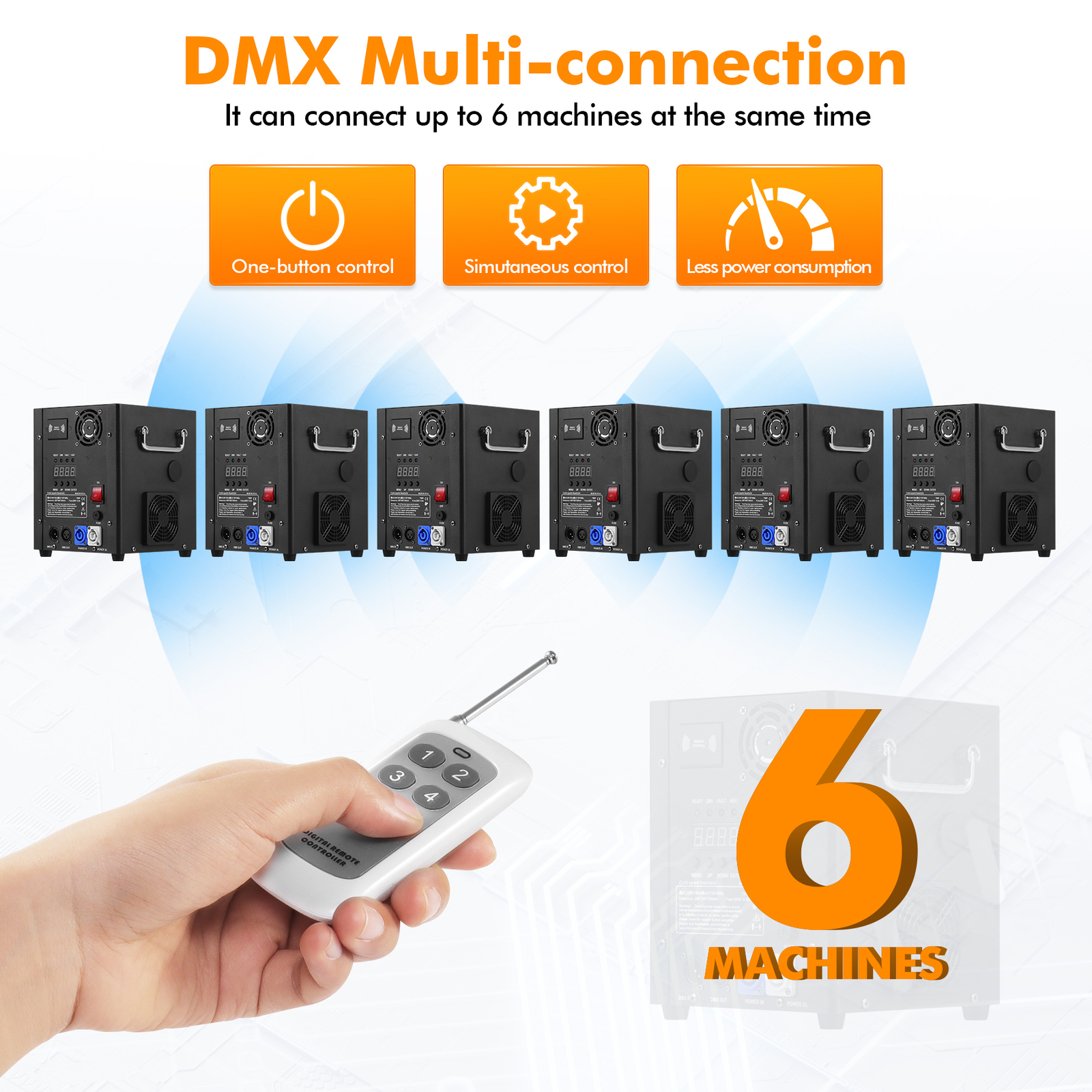 750W Cold Spark Machine Firework Machine DMX DJ Wedding Stage Effect Machine