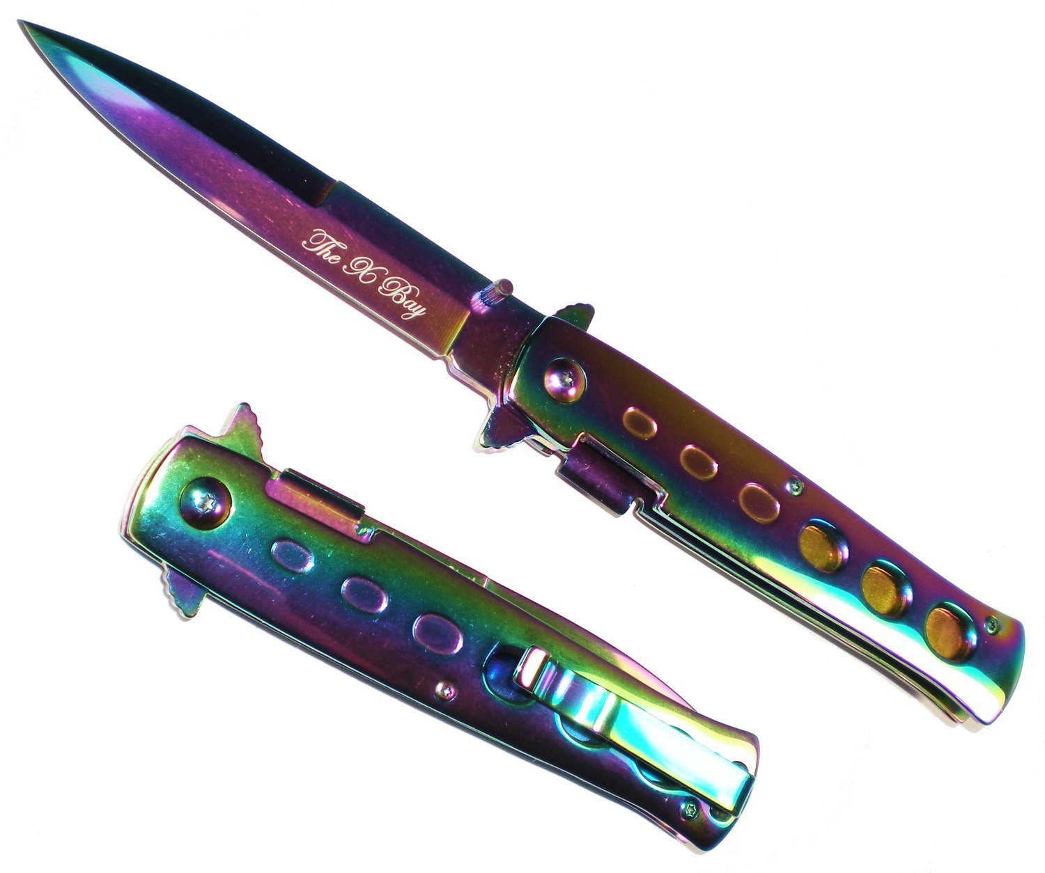 Assist Open RAINBOW MILANO Pocket Knife-Collectible with a  Splash of Color
