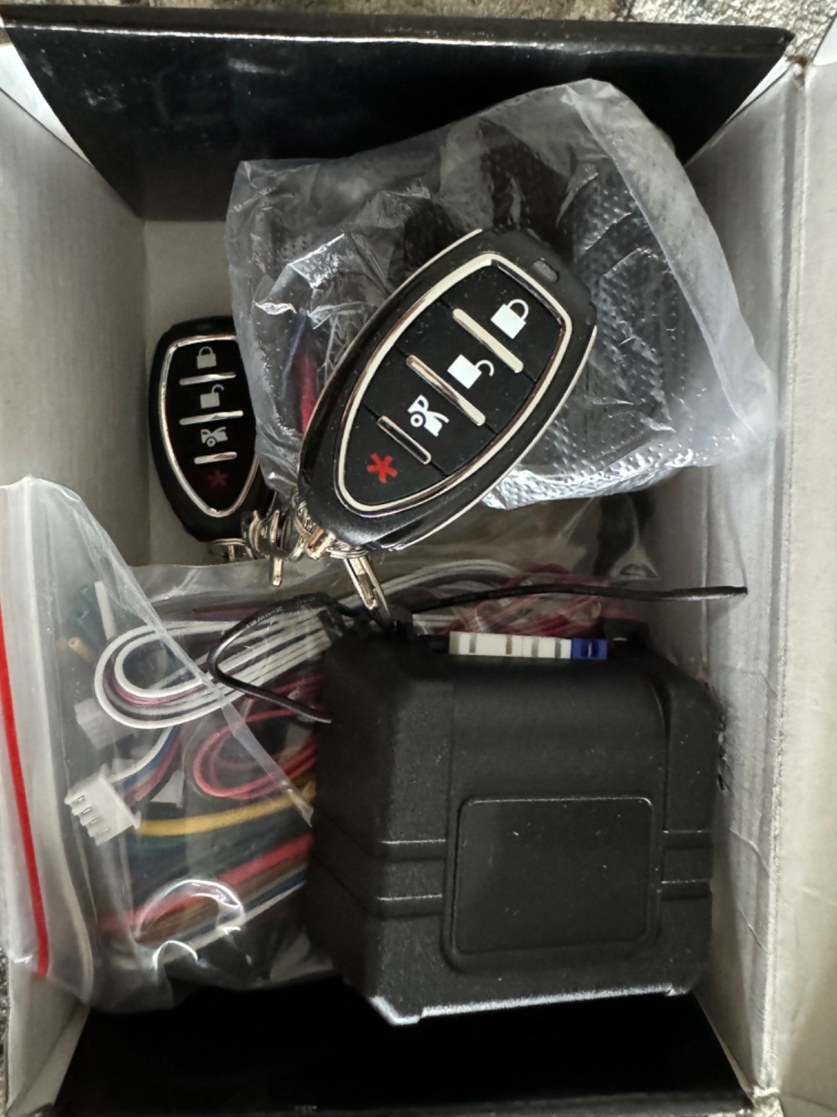 NEW Encore E9 Car Alarm Remote Start System 2 Way LCD Security System Kit NOS