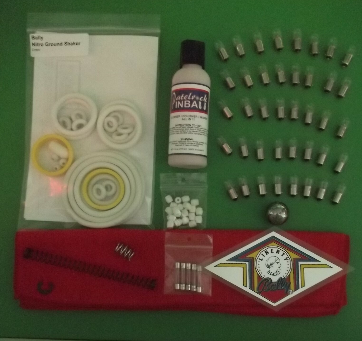 1980 Bally Nitro Ground Shaker Pinball Machine Maintenance Super Kit