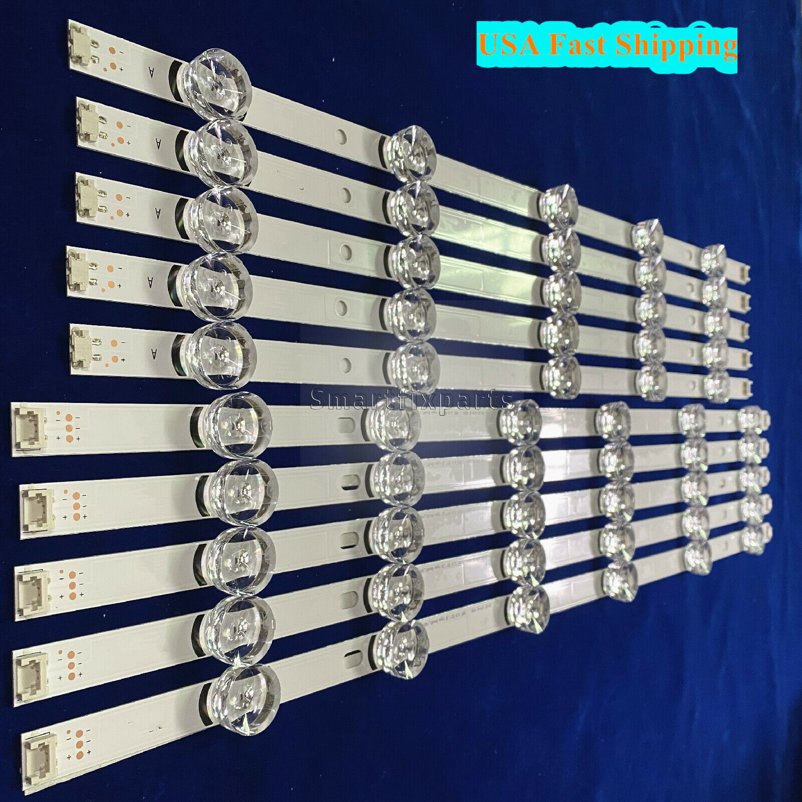 LED Backlight Strips (10) for LG 55LB5900-UV 55LF6000-UB 55LF6100-UA T550HVF04.2