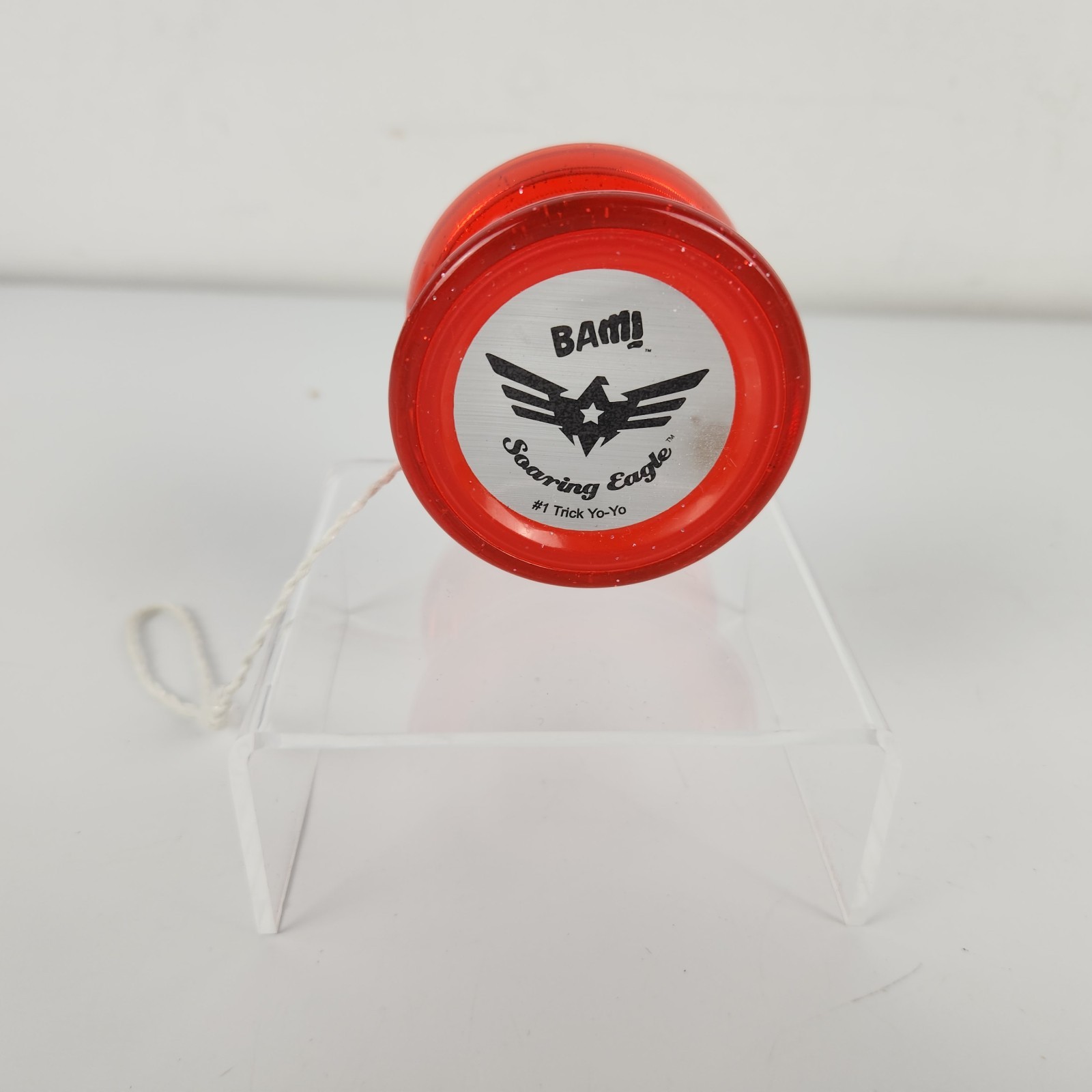 Bam Soaring Eagle Trick Yoyo Red with Sparkles