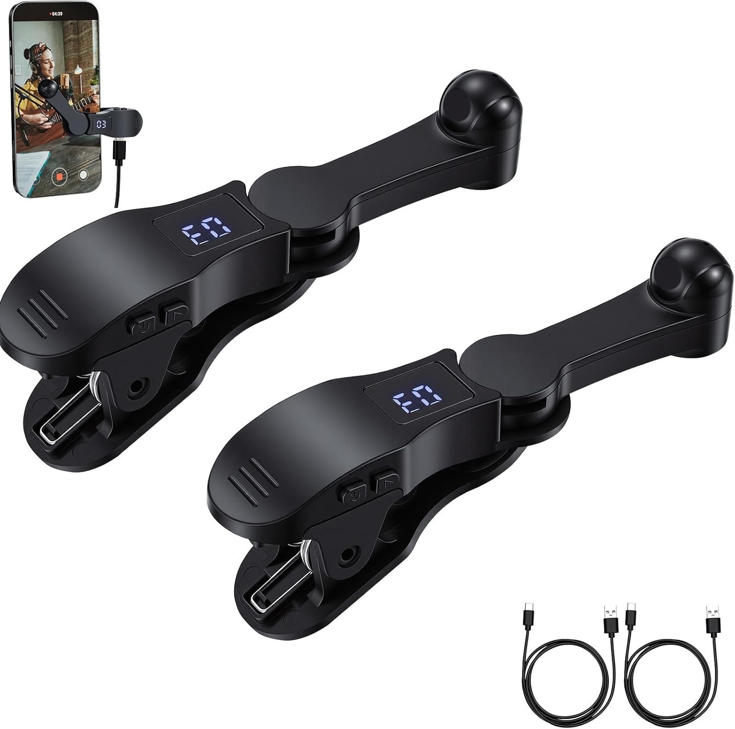 2 Sets Auto Clicker for Smart Phone, Fast Screen Tapping Device Auto Tapper C...