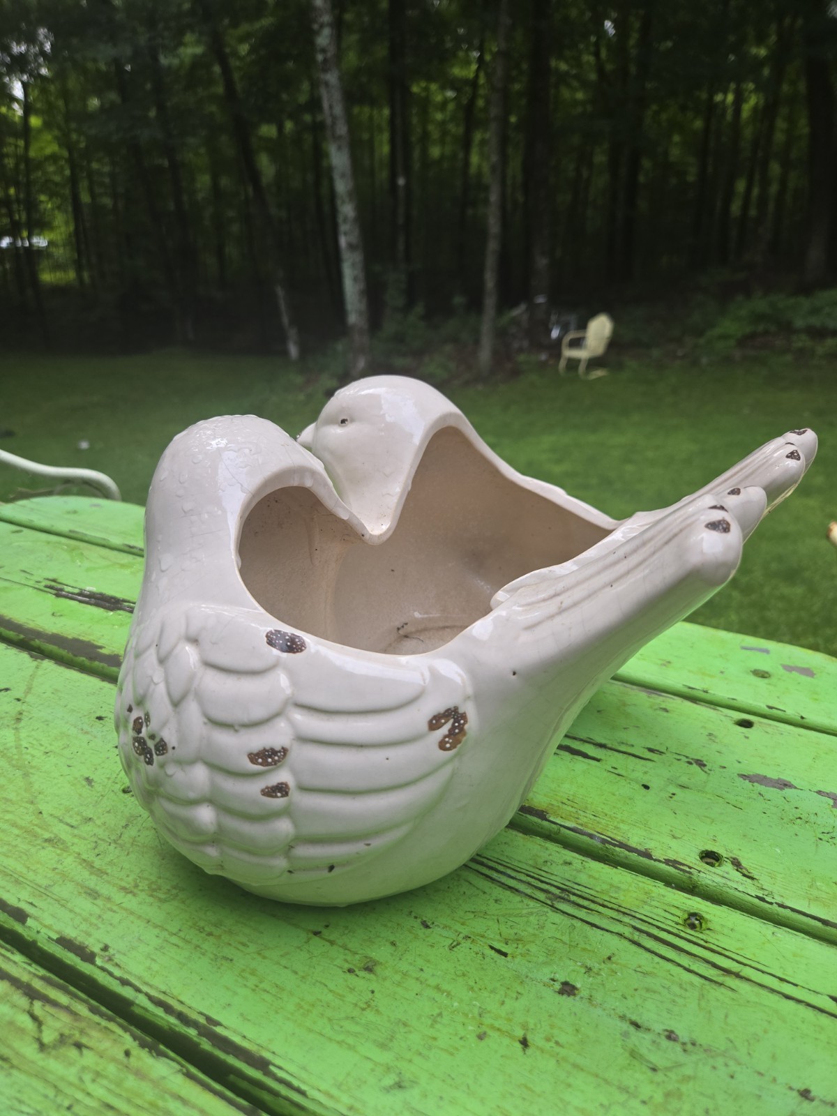 Vintage Ceramic Love Bird Planter Unknown Maker