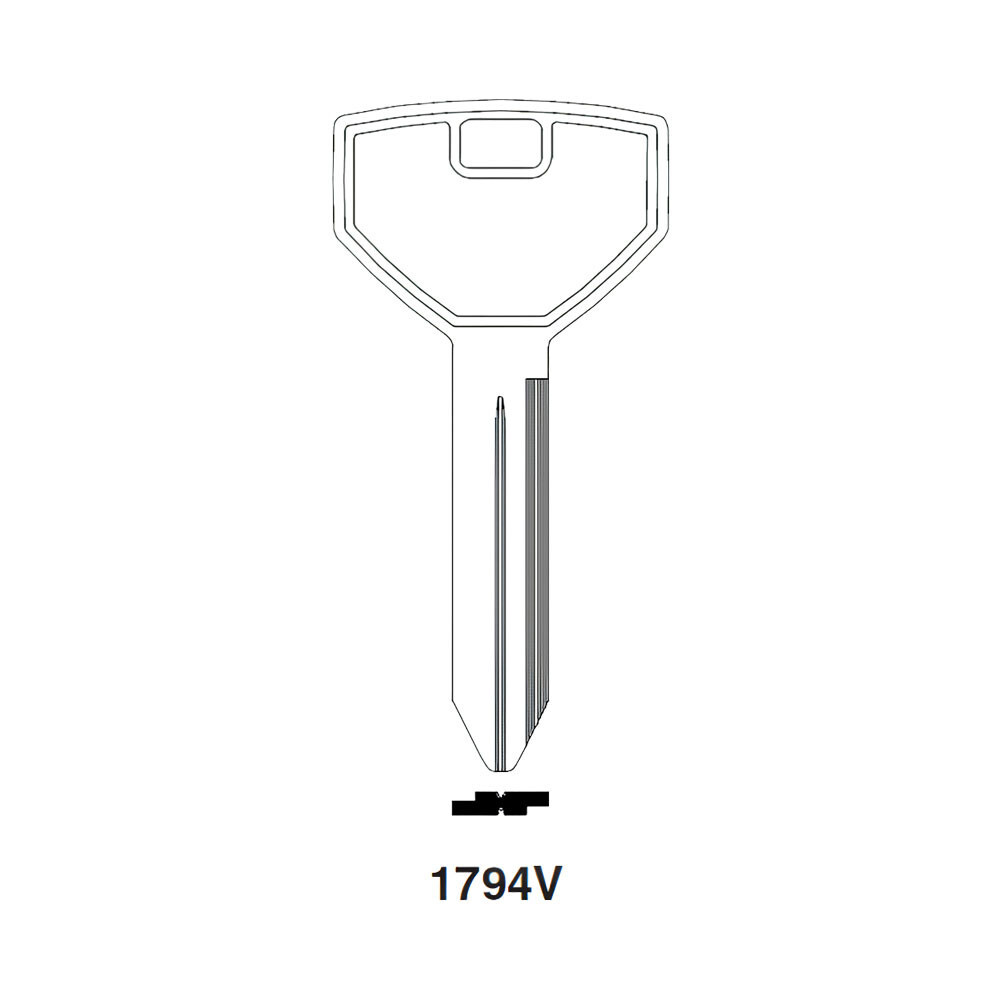 1794V Key Blank – Nickel