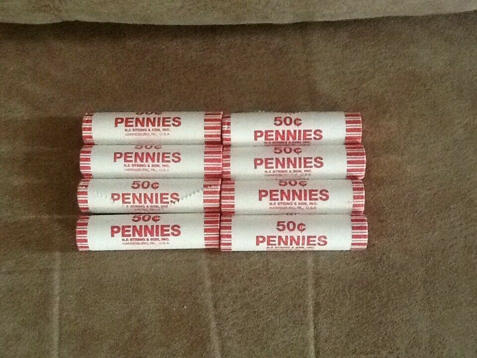 8 Unc. Rolls 2009 Penny P&D Full Set Lincoln Cent Bicentennial LP1, LP2, LP3 LP4