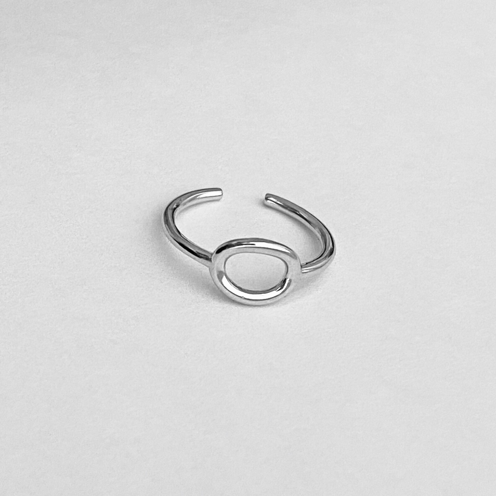 Sterling Silver Open Circle Toe Ring, Halo Ring, Silver Ring, Boho Ring