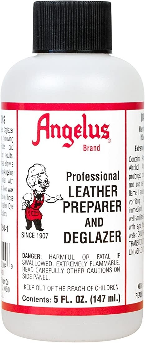 Angelus Professional Leather Dye Preparer & Deglazer  5 Fl. Oz. (147 ml.)