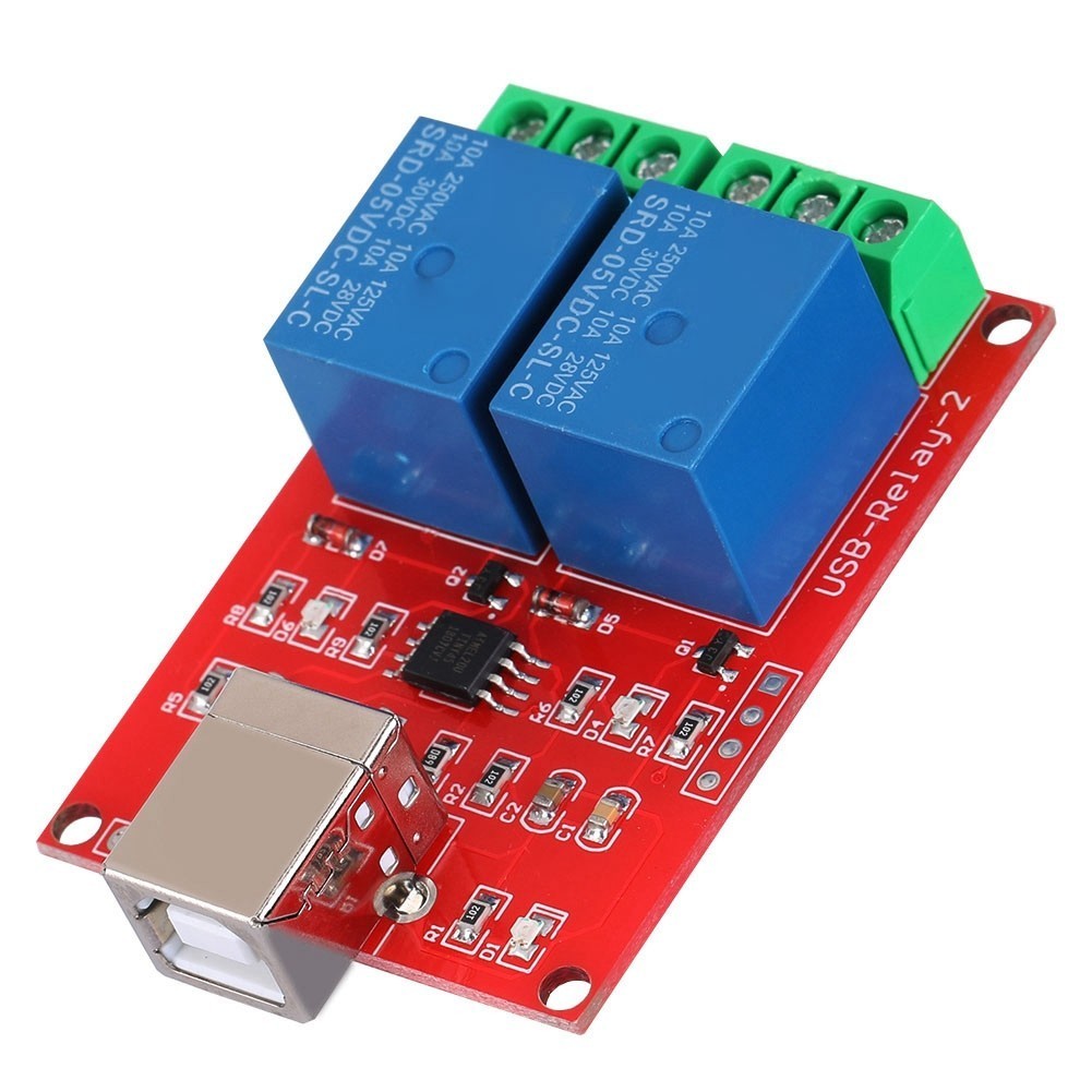 2-Channel 5V Computer USB Smart Switch Controller PC Relay Drive Module