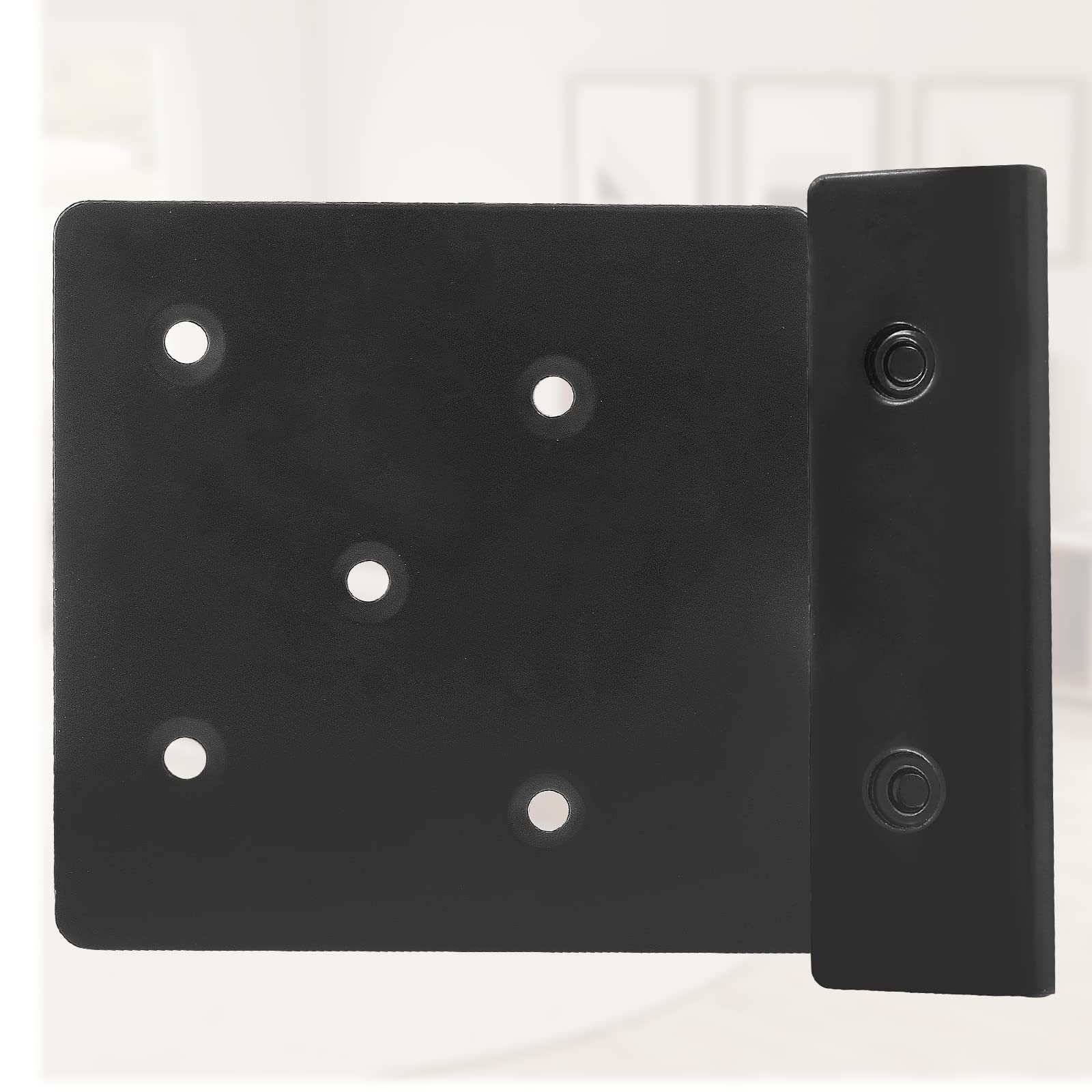 2 Sets Bed Frame Bed Post Double Hook Slot Bracket, 4.2"x3.4"x0.08"