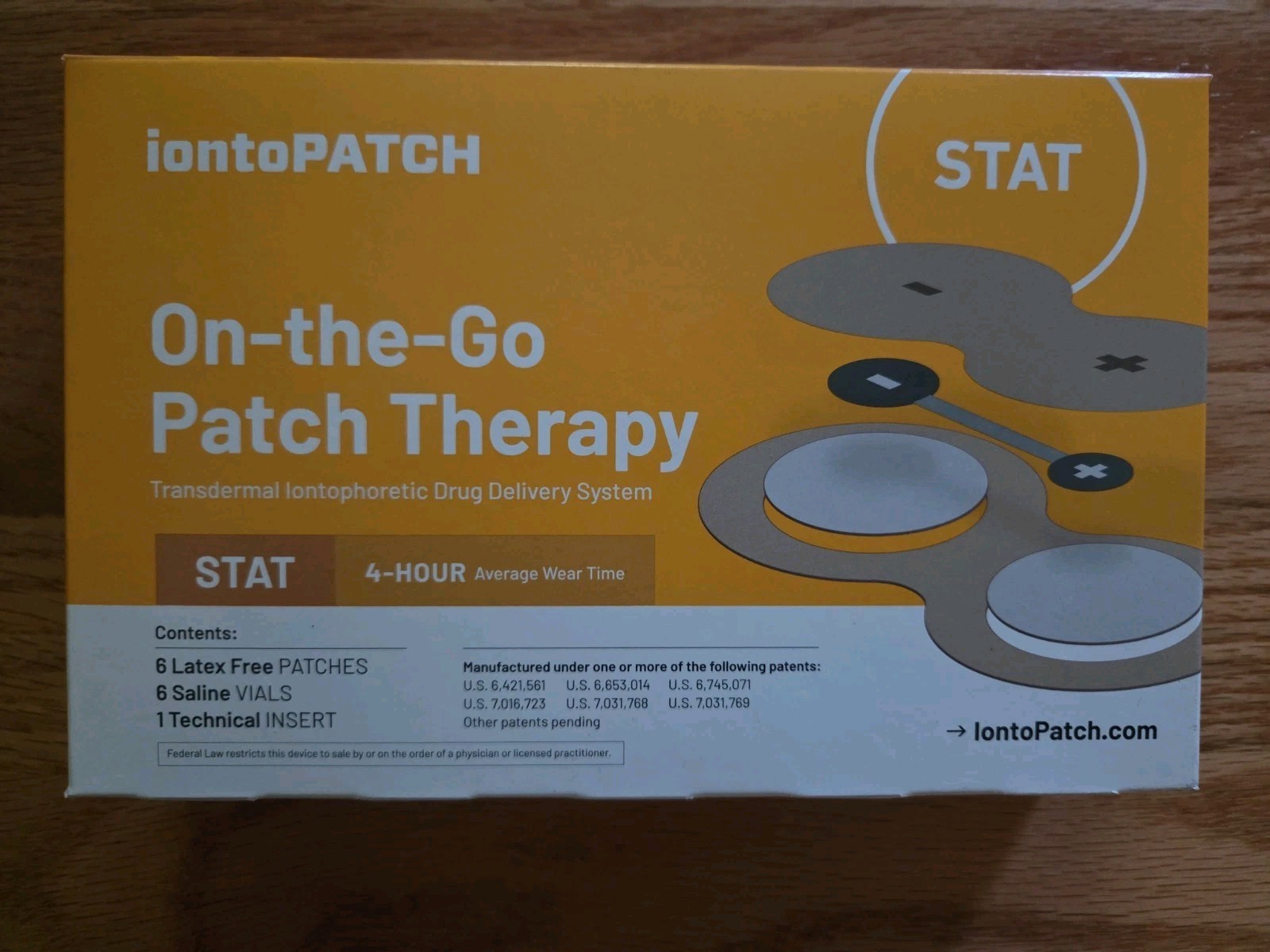 IontoPatch STAT Transdermal Iontophoretic Drug Delivery System (6/Box)