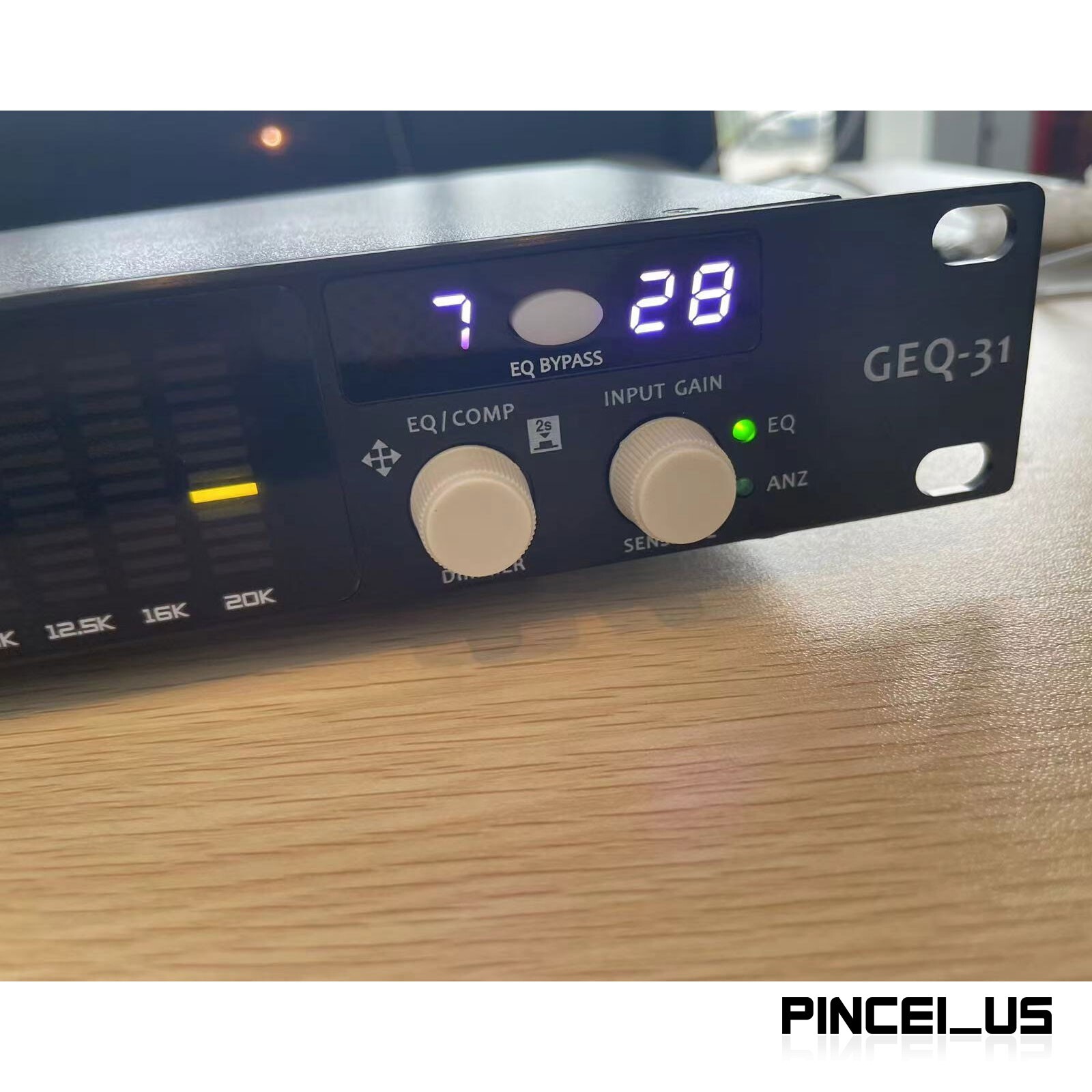 BDS GEQ-31Y Mono Digital Spectrum Analyzer Audio Spectrum Indicator Amplifier