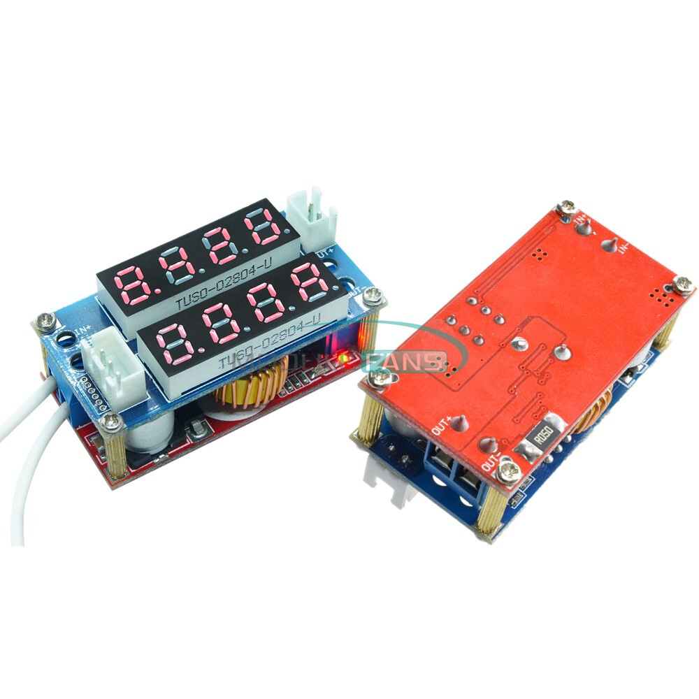 5A CV/CC Display Step Down Adjustable Charge Module LED Panel Voltmeter Ammeter