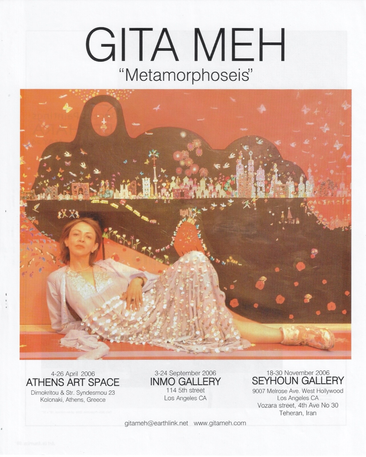 GITA MEH Metamorphoseis Art Gallery Exhibit Print Ad~2006