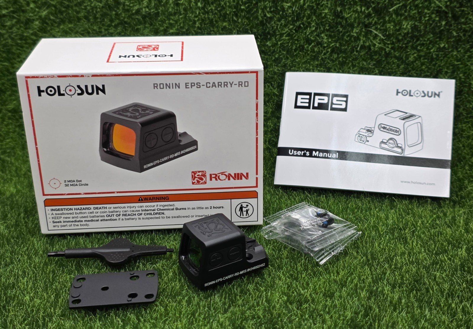Holosun RONIN EPS Carry Red MRS Dot Sight 2 MOA Dot/32 MOA Circle - 🐲DRAGON🐉