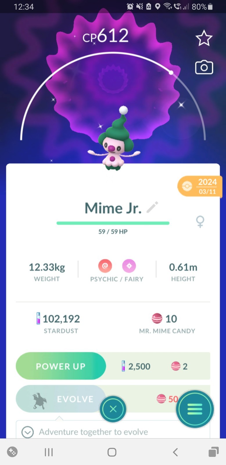 ✨Shiny Mime Jr. (Dazzling Pantimimi) Pokemon GO✨ Exchange or PTC