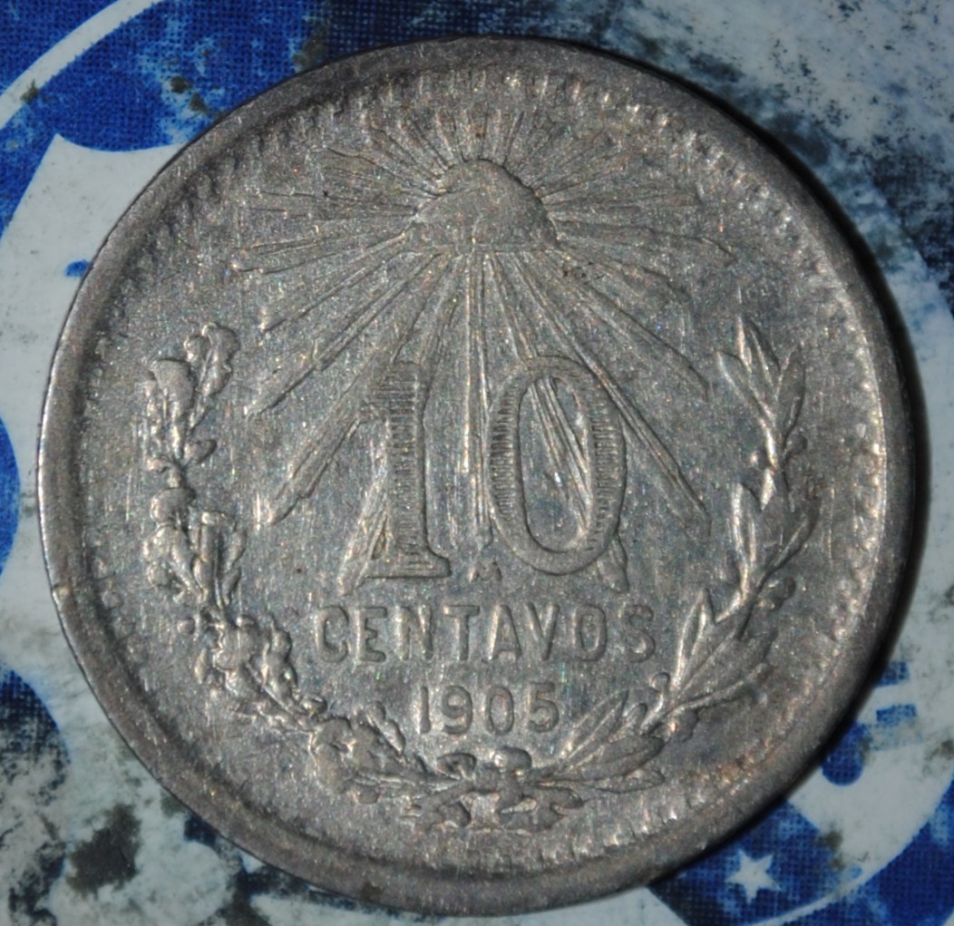 mexico 10 centavos 1905 {{{D174