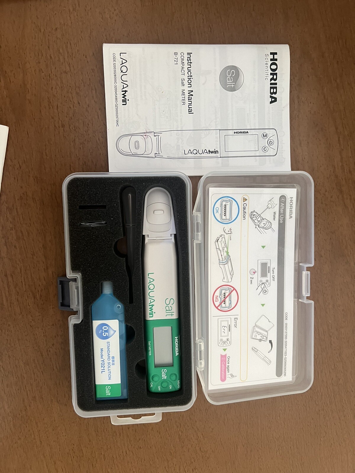 Horiba LAQUAtwin Compact Salt Meter Na-Based - B-721 BRAND NEW