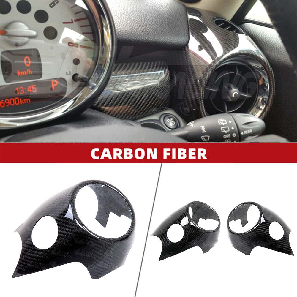 For Bmw Mini R55 - R59 05-13 Carbon Fiber Air Conditioning Inlet Surround Cover