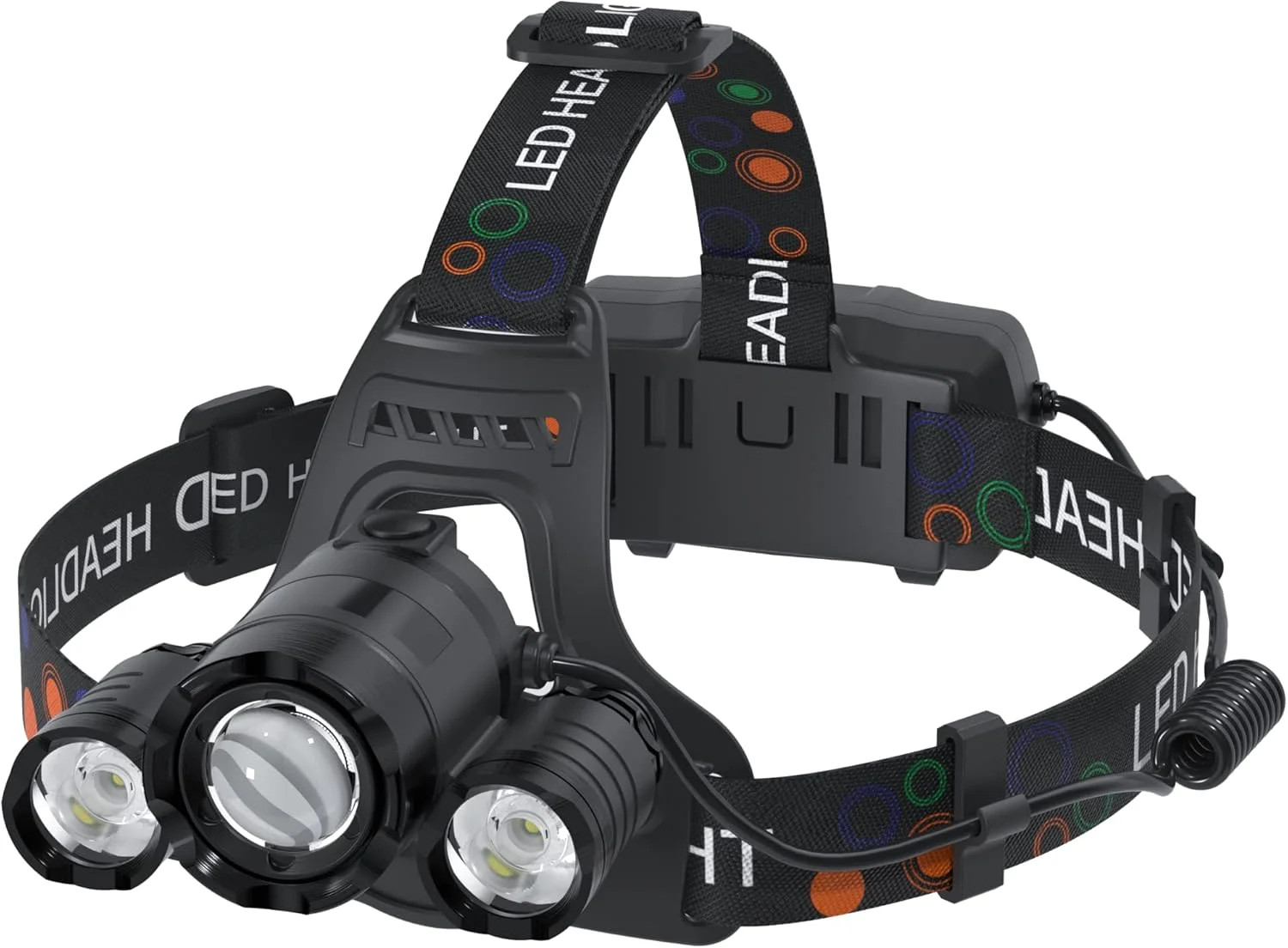 Headlamp Rechargeable 6000 Lumens Super Brightest 4 Modes Head Lamp for Adults Z