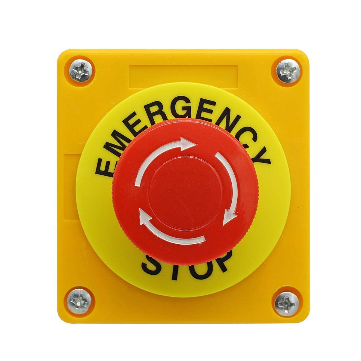 mxuteuk 22mm 2NC Red Mushroom Emergency Stop Push Button Switch Estop AC 660V