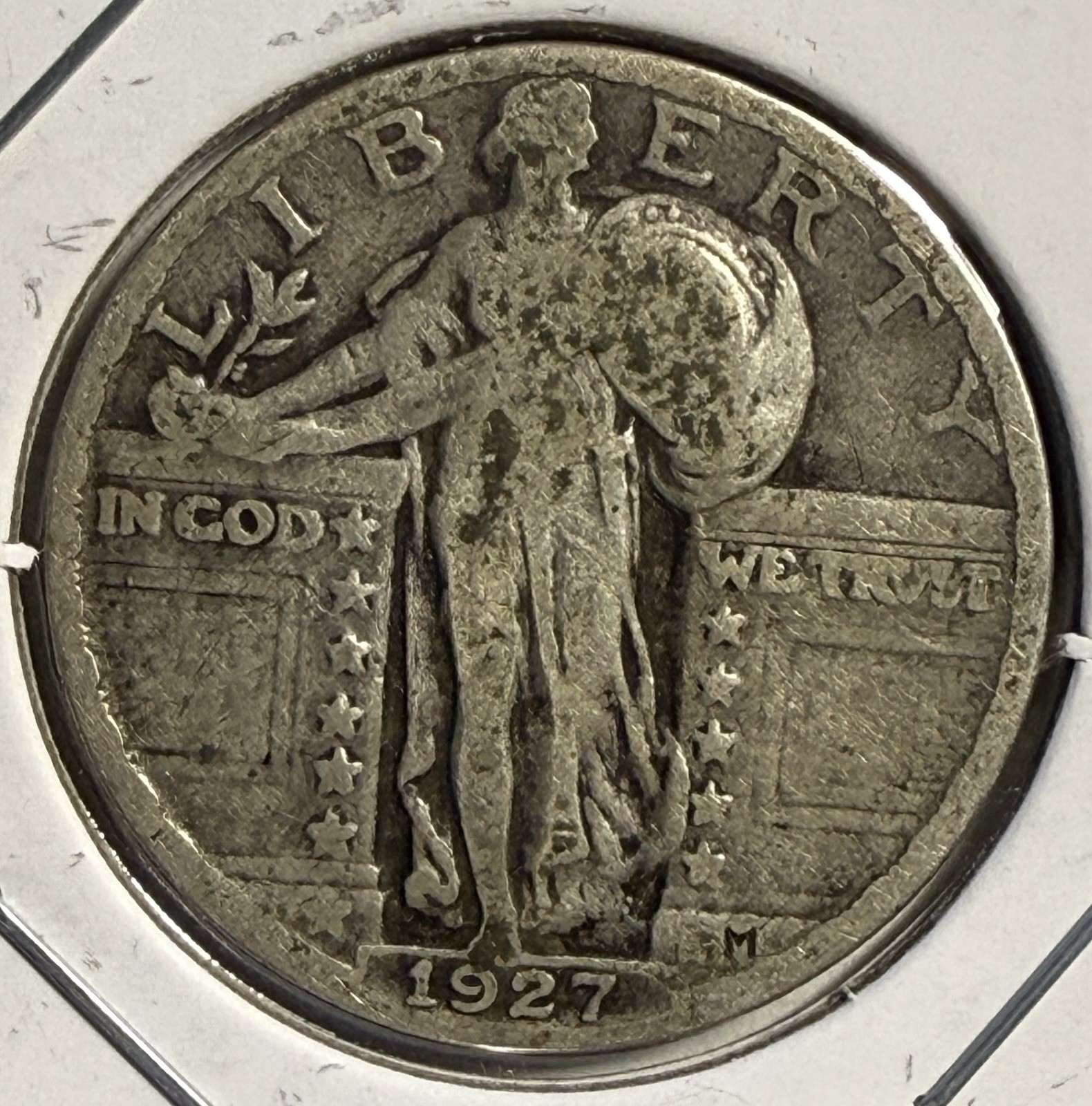 1927-P Standing Liberty Quarter - Silver Coin - FREE SHIPPING - (32-29)