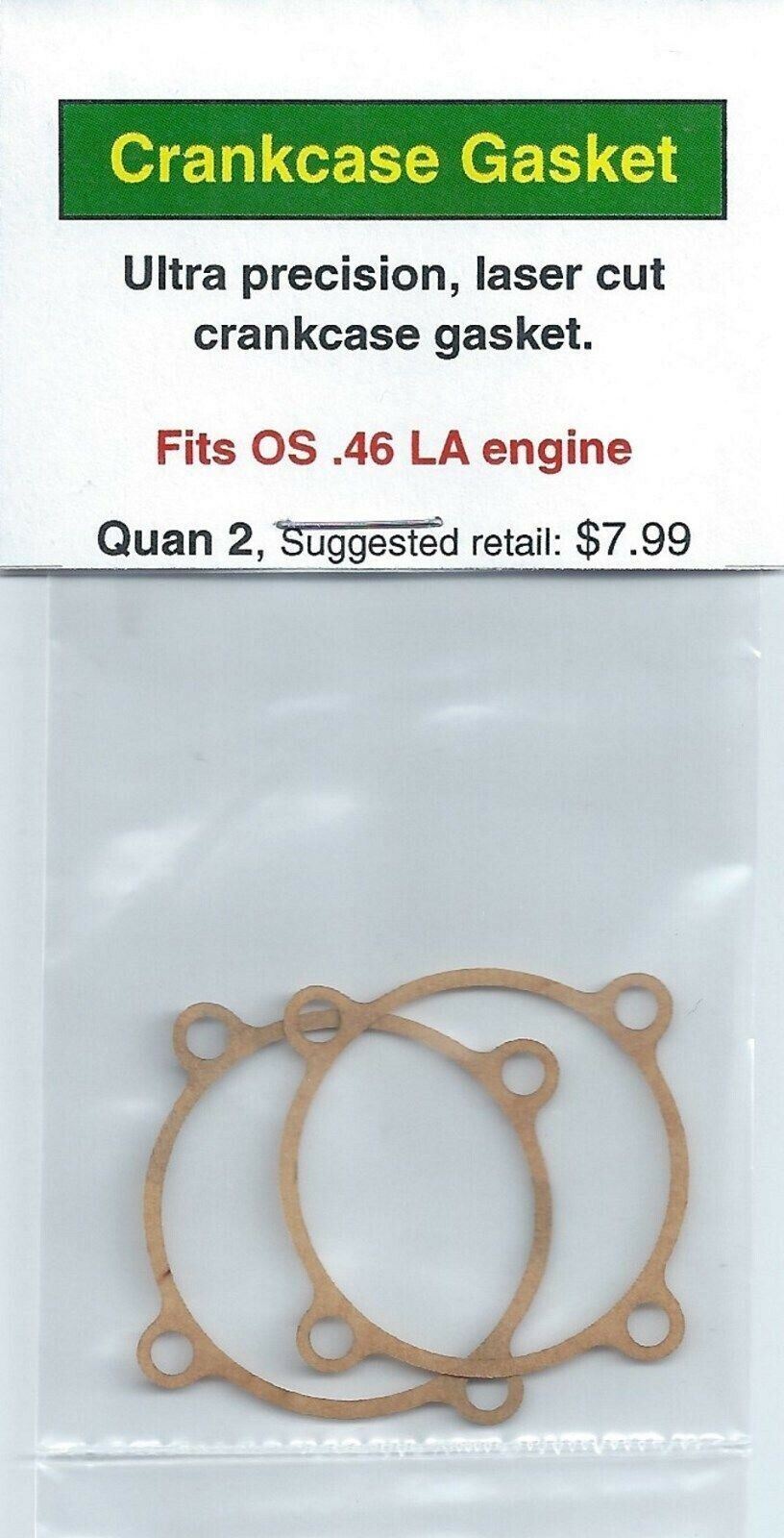 OS .46 LA Crankcase Gasket 2 Pack NIP