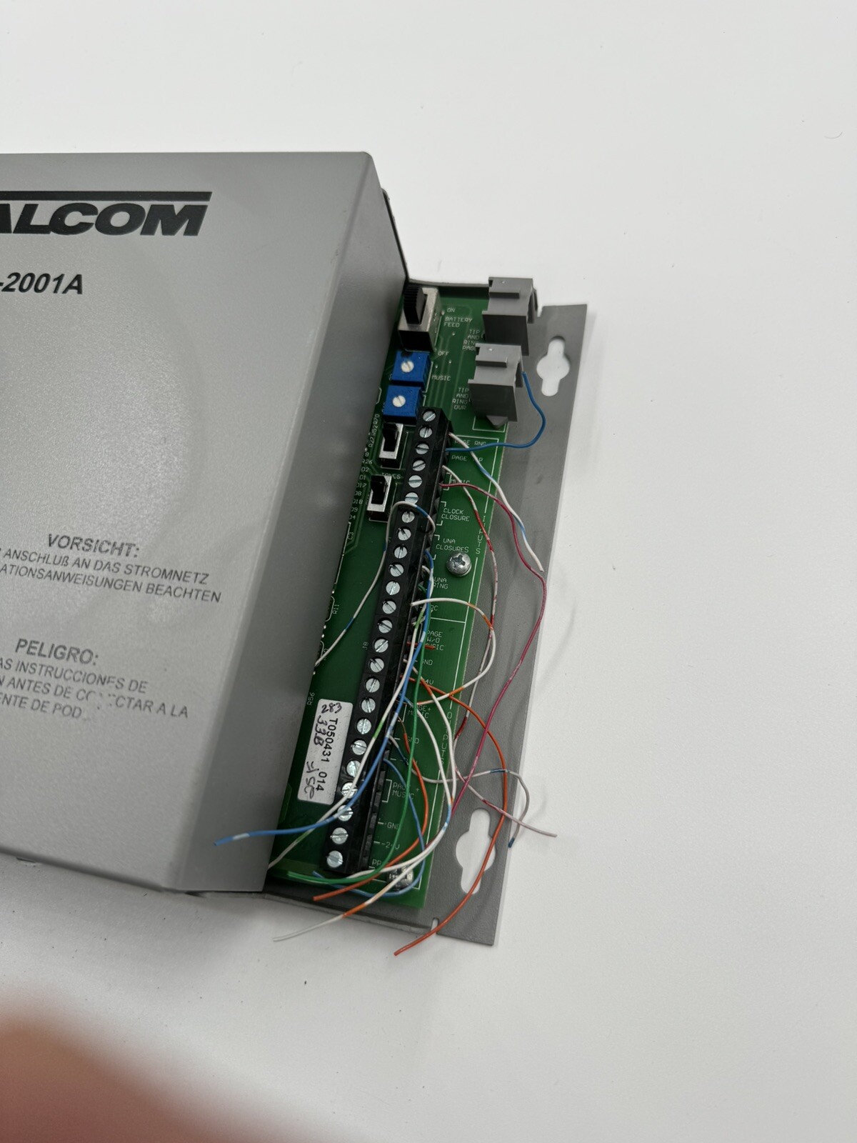 Valcom V-2001A Single Zone Page One Way Control Unit