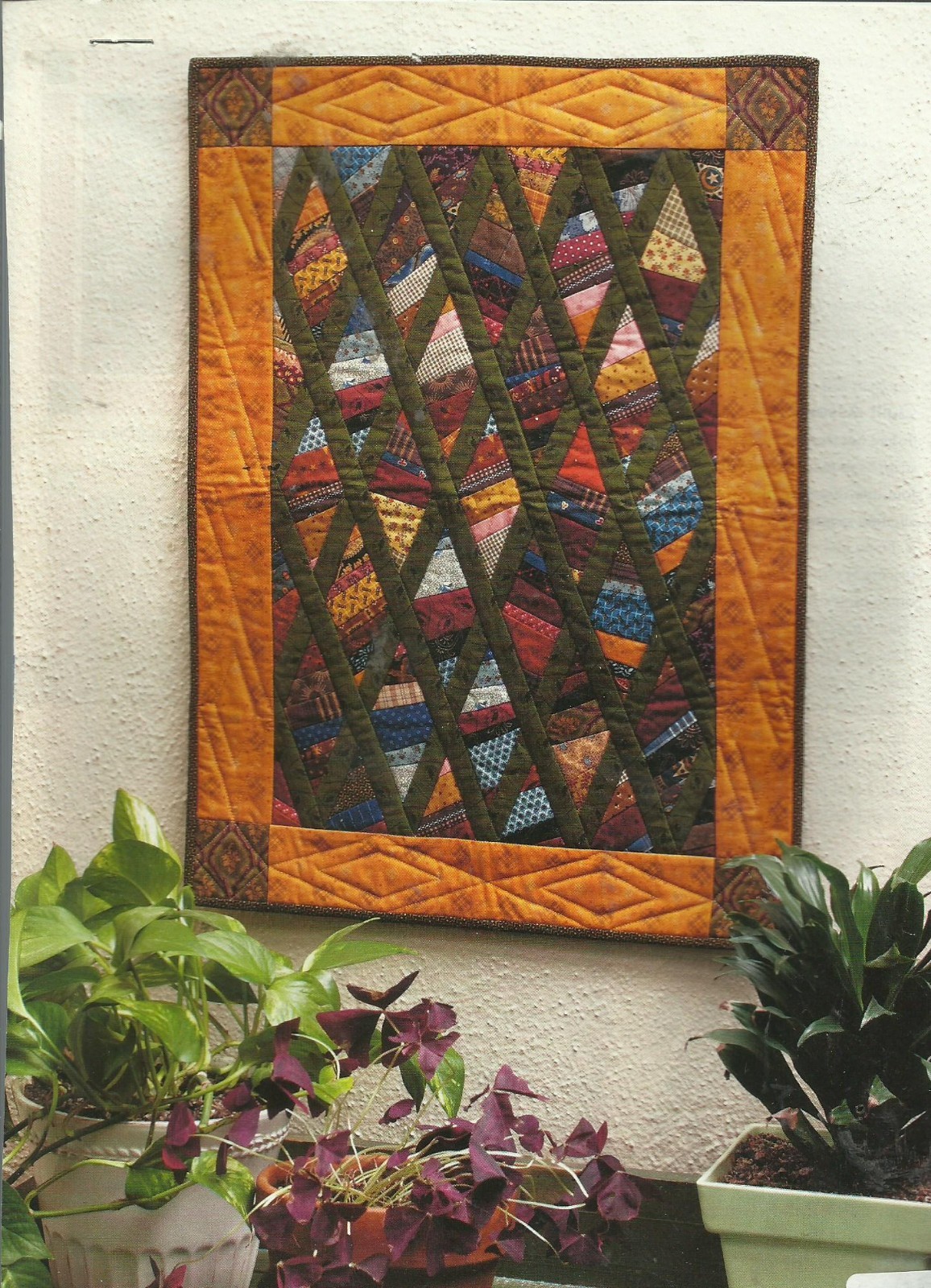 E0053  SCRAP BOX DIAMONDS QUILT PATTERN/INSTRUCTIONS