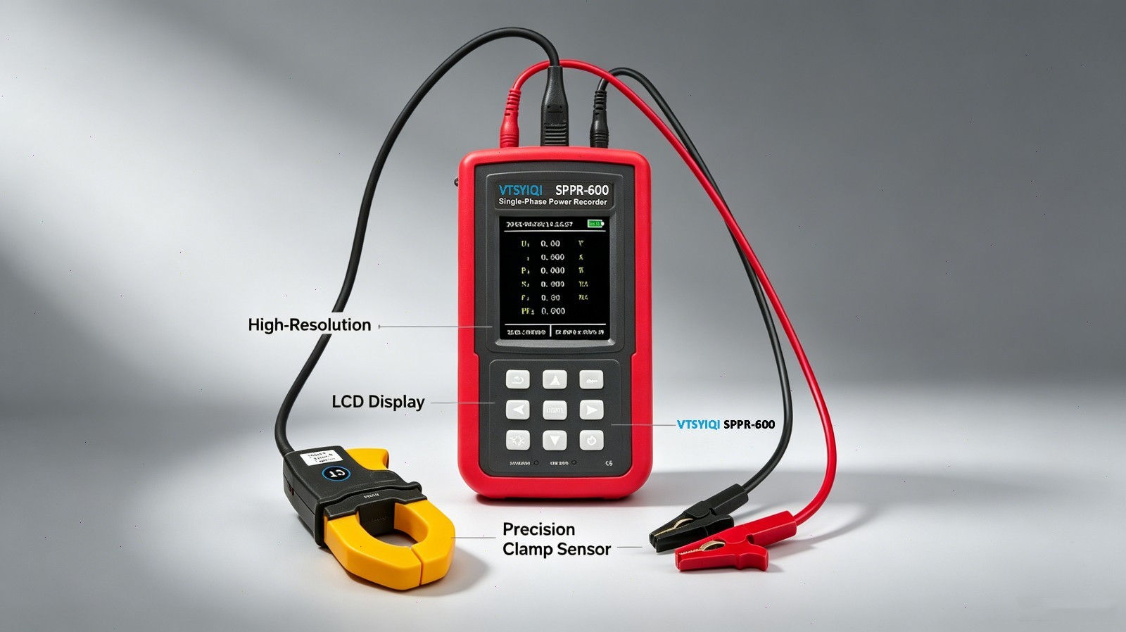 Single Phase Voltage Current Power Data Logger with Voltage Range 0.01V ~ 600V
