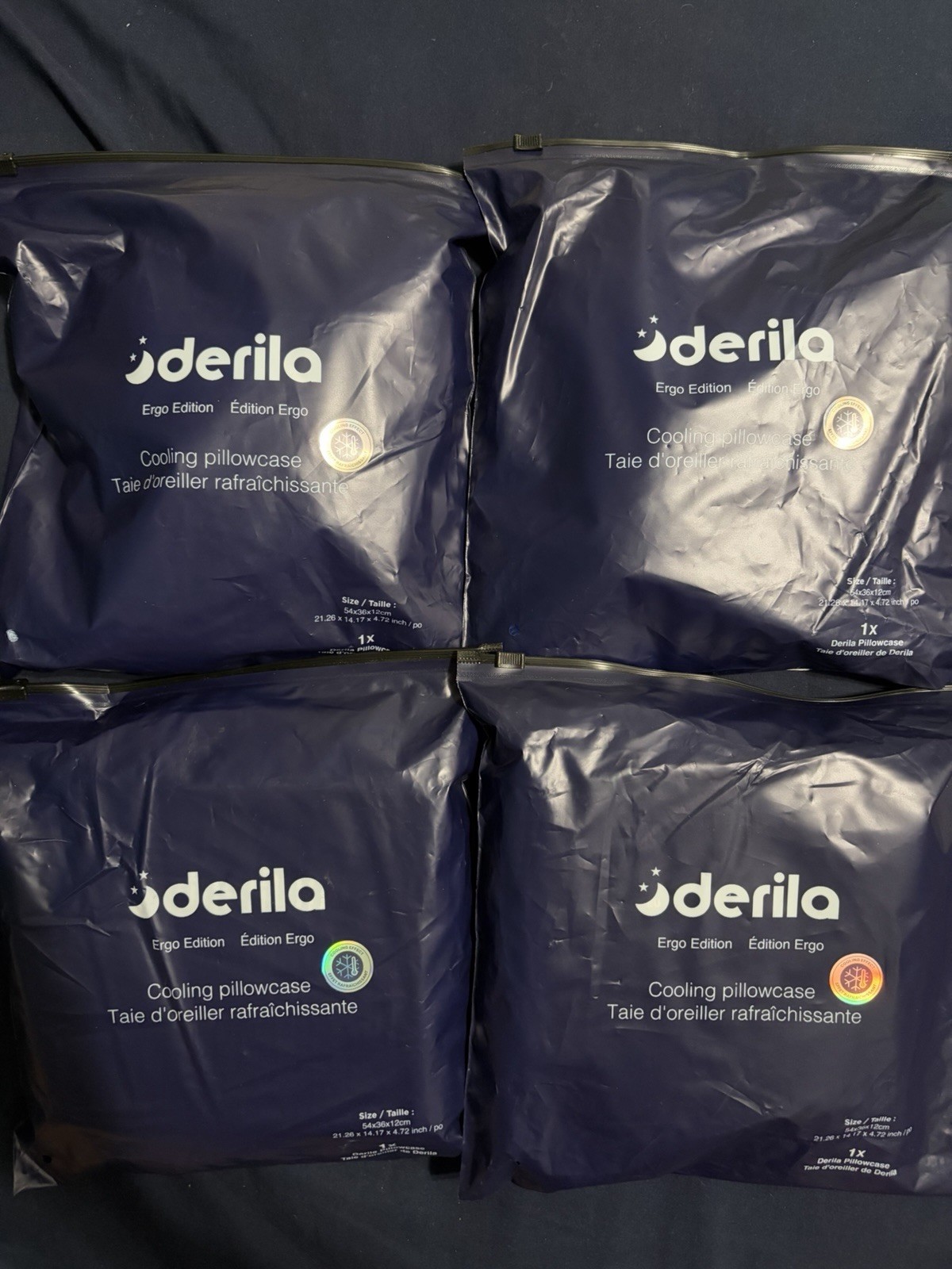 New Derila Ergo Edition Cooling Pillowcase Blue (one Unit)