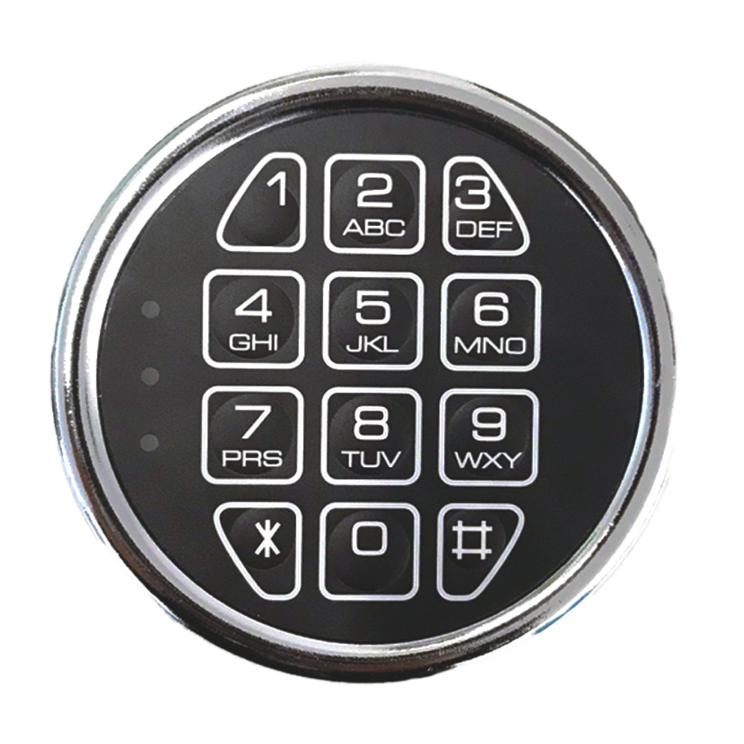 Stack on Gun Safe Lock Replacement with Swing Bolt Lock Fireproof Chrome Keypad