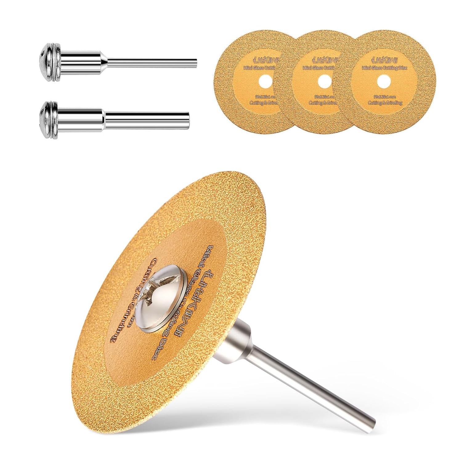 Mini Glasses Cutting Disc,1Mm Ultra-Thin Diamond Cutting Blade Wheel,With 2 Size