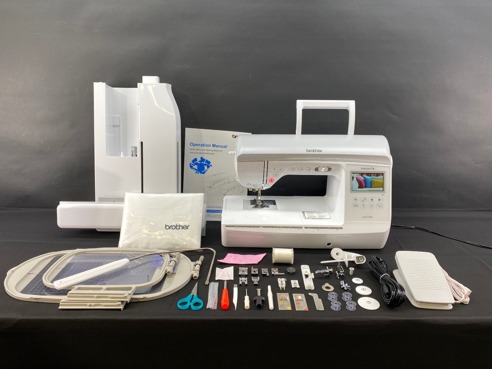 Brother NQ3550W Computerized Sewing + Embroidery Machine w/ BES Blue Software