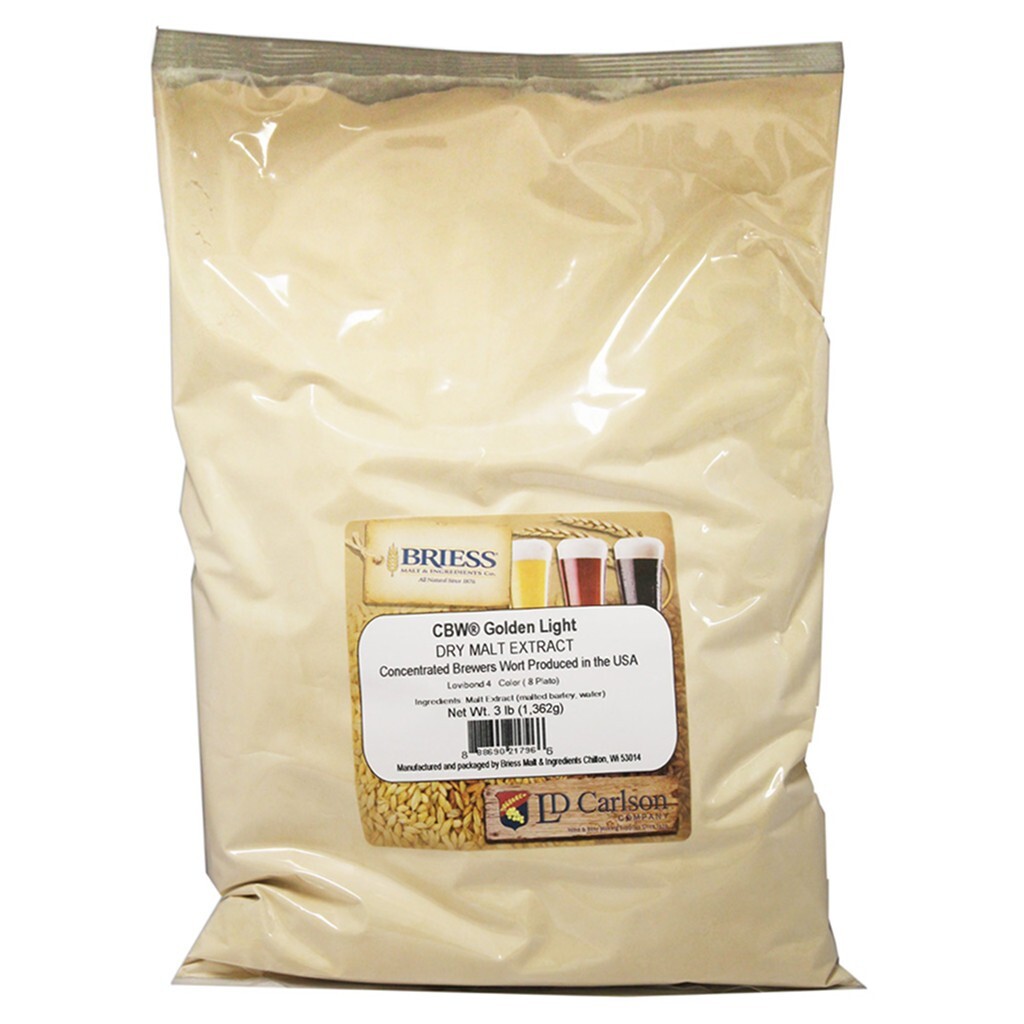 Briess Golden Light Dried Malt Extract, 3lb