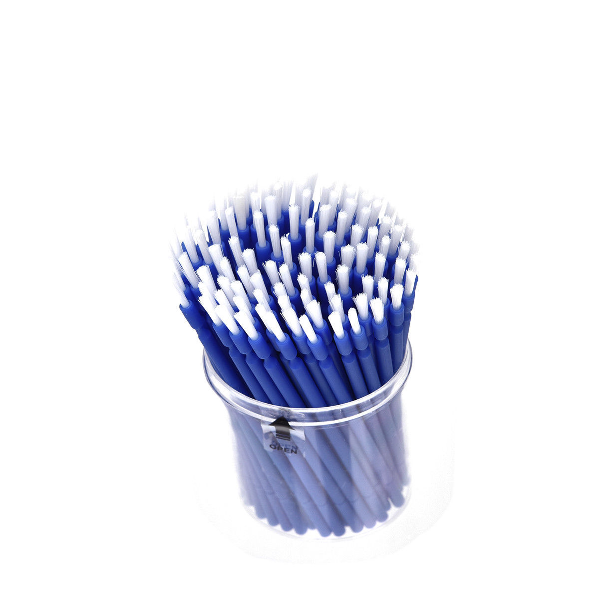 100x Dental Disposable Micro Applicator Brush Bendable Long Shank Tips Gingival
