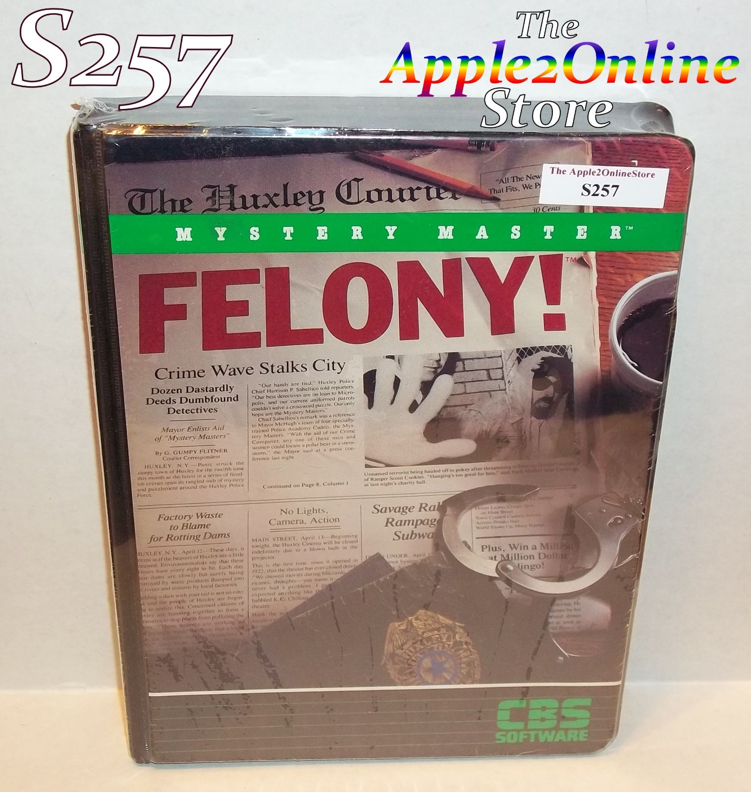 ✅ 🍎 Felony! Solve Detective Mysteries on your Apple IIe IIc IIGS   5☆ 💕