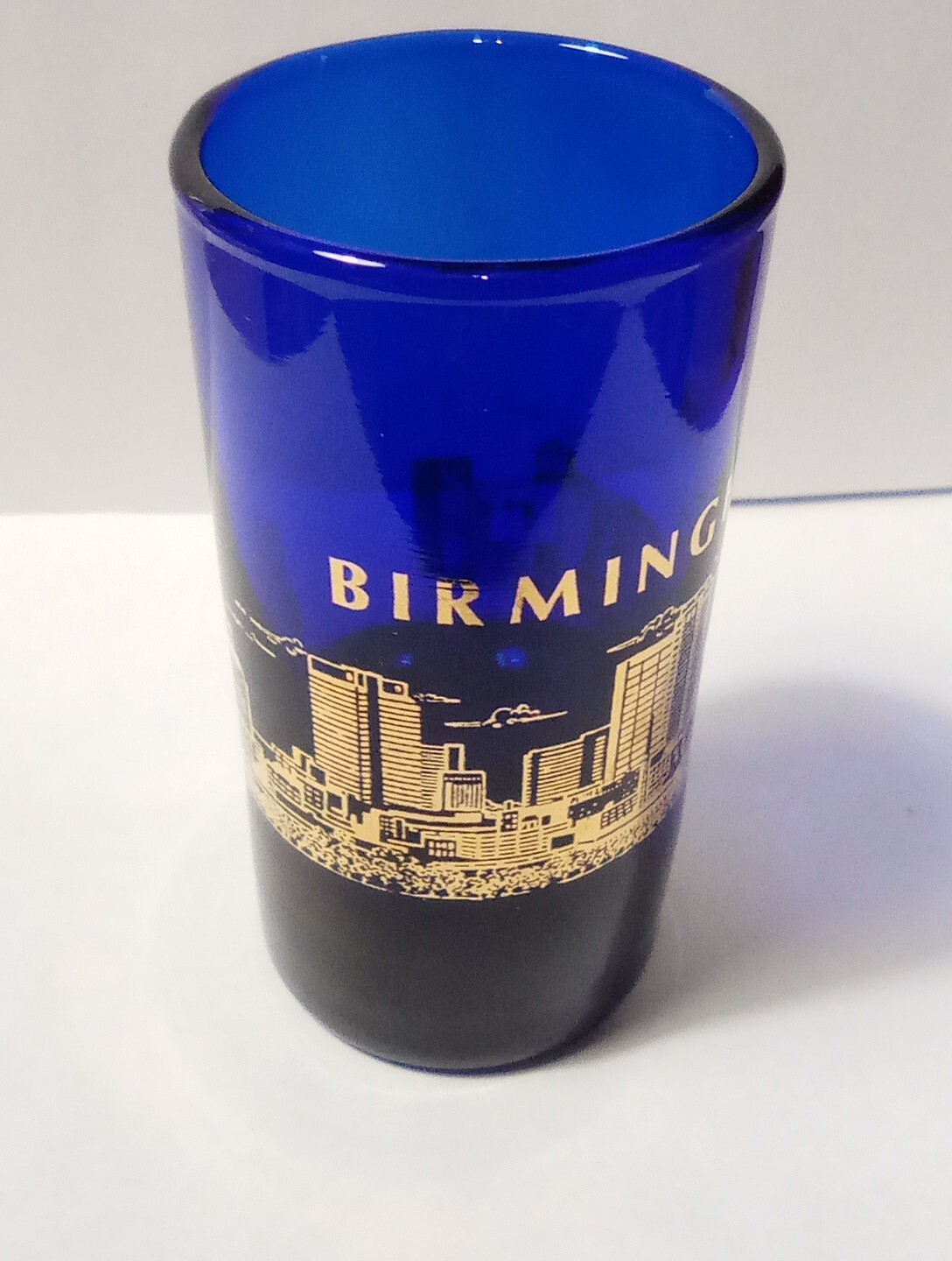 BIRMINGHAM CITY SCAPE LOGO SHOT GLASS GREAT FOR ANY COLLECTION!