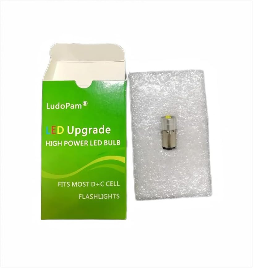 Ludopam Conversion Upgrade LED Bulb Replacement Compatible for Maglite Flashligh