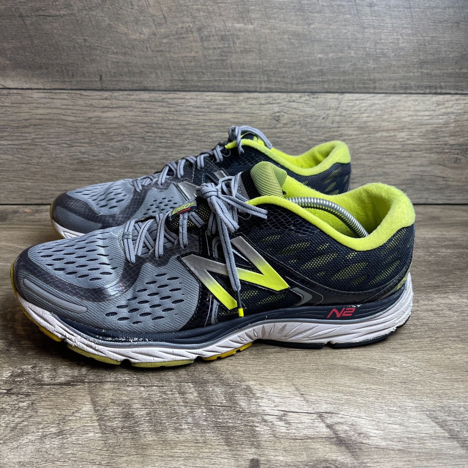 New Balance 1260v6 N2 Men's Running Shoes Black Gray Lace-Up Athletic Sneakers