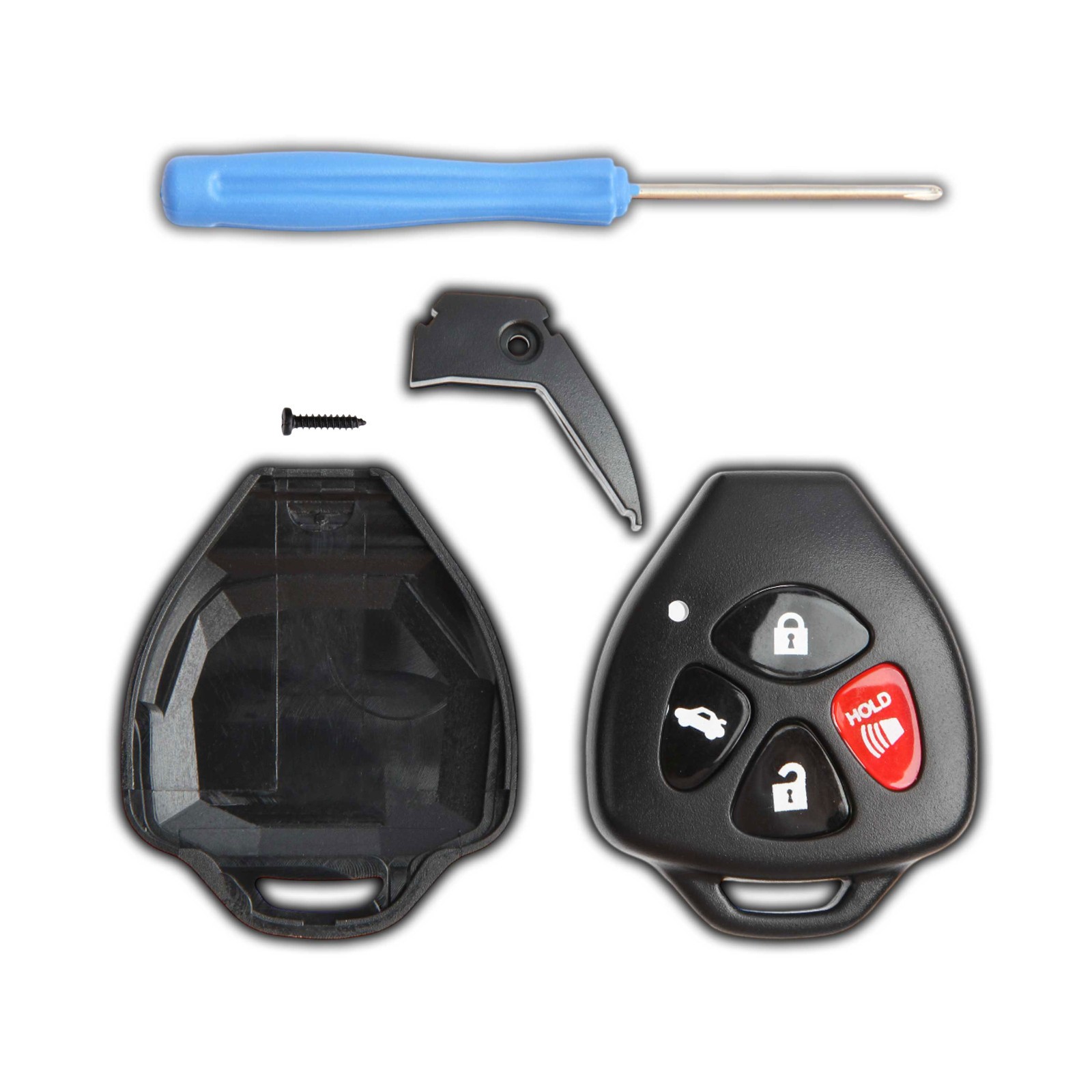 Key Fob Remote Shell Case 4b Kit Replacement for Toyota HYQ12BBY GQ4-29T