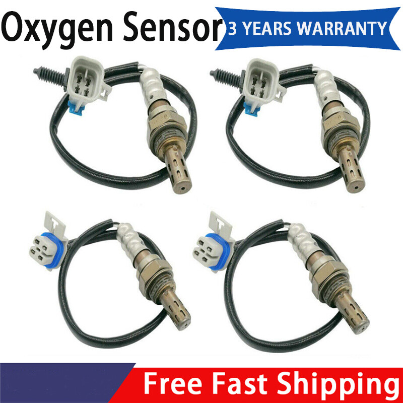 4pcs Up+Downstream Oxygen Sensor For 2008-2014 Cadillac Escalade Chevrolet Tahoe