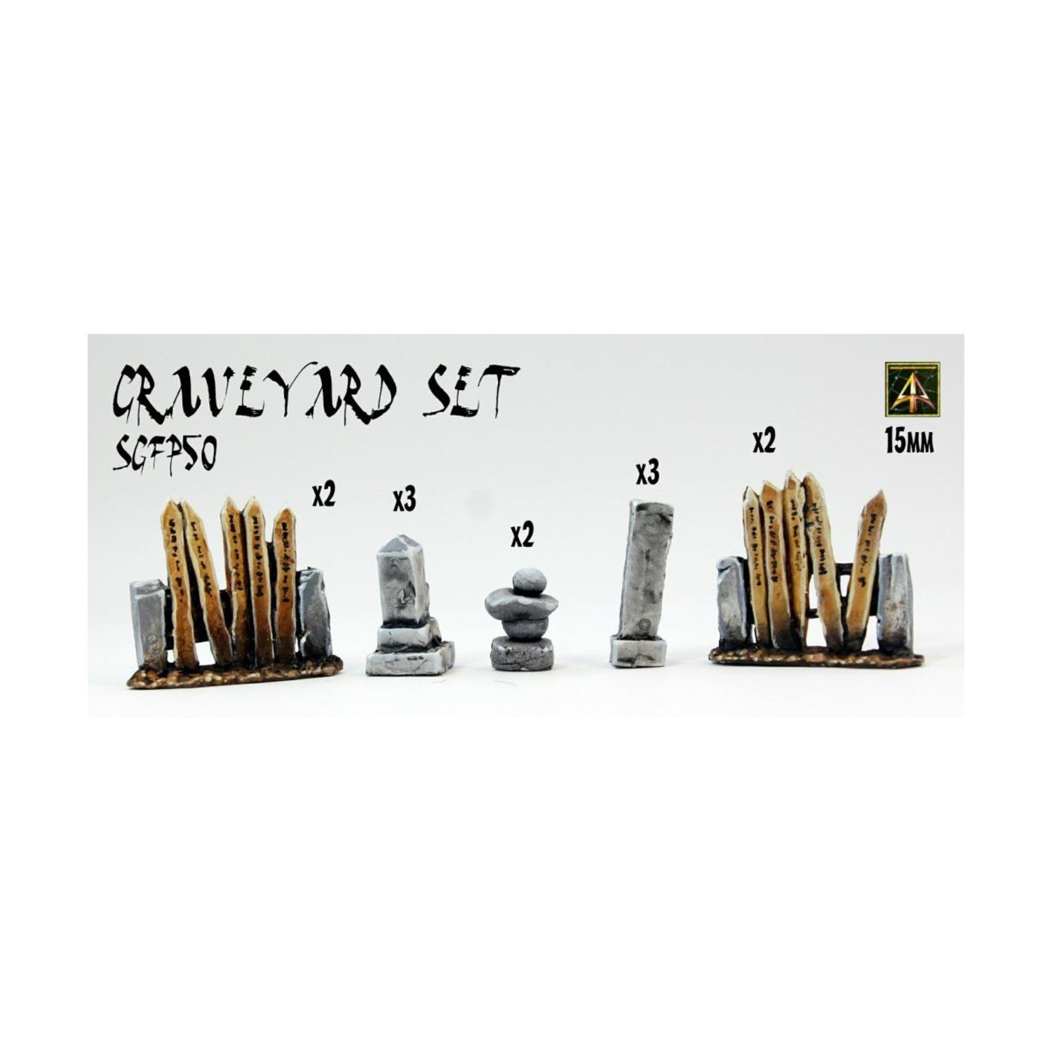 Alternative Armies Terrain 15mm Graveyard Set Pack New