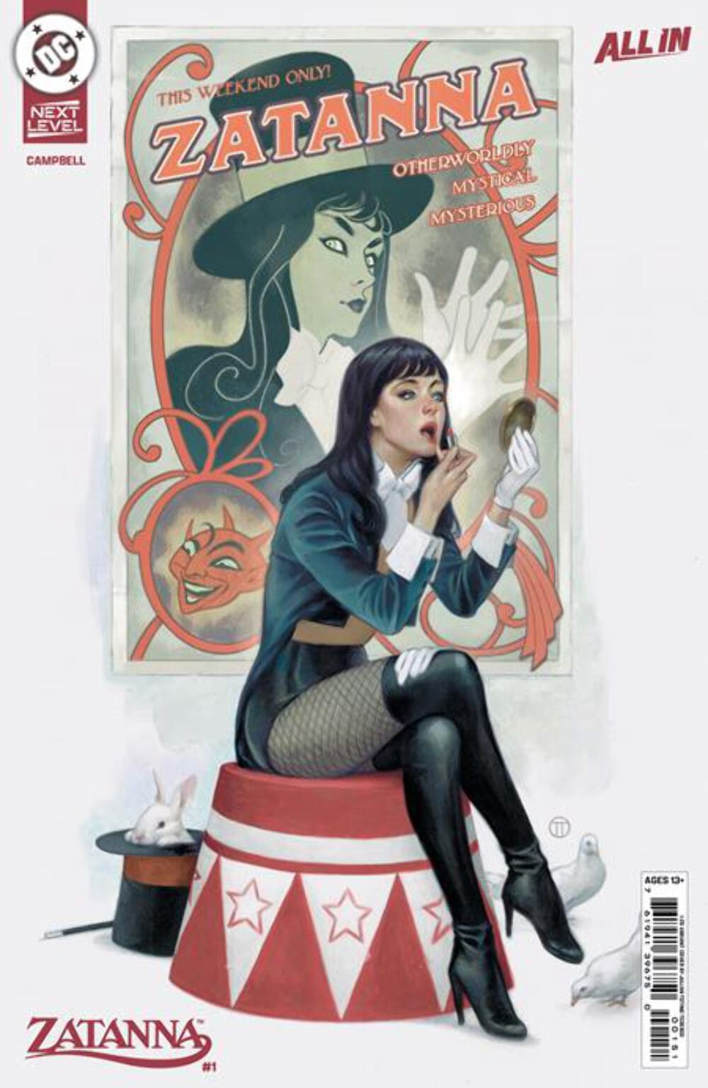 ZATANNA (2026) #1 1:25 JULIAN TOTINO TEDESCO CARD STOCK VARIANT 2026
